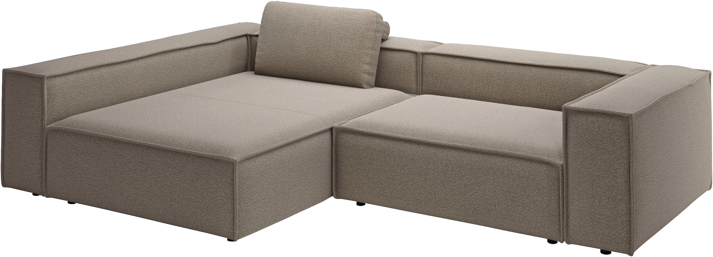 Home affaire Ecksofa »Watertown, moderne XXL L-Form, 306 cm breit, Japandi Design« Komfortabel mit tiefer Sitzfläche – ideal für grosse Wohnräume