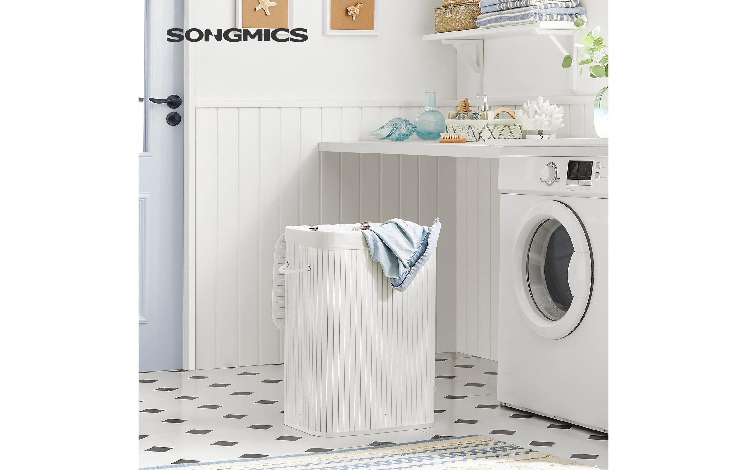 SONGMICS Panier à linge »für trockene Wäsche 72 l«