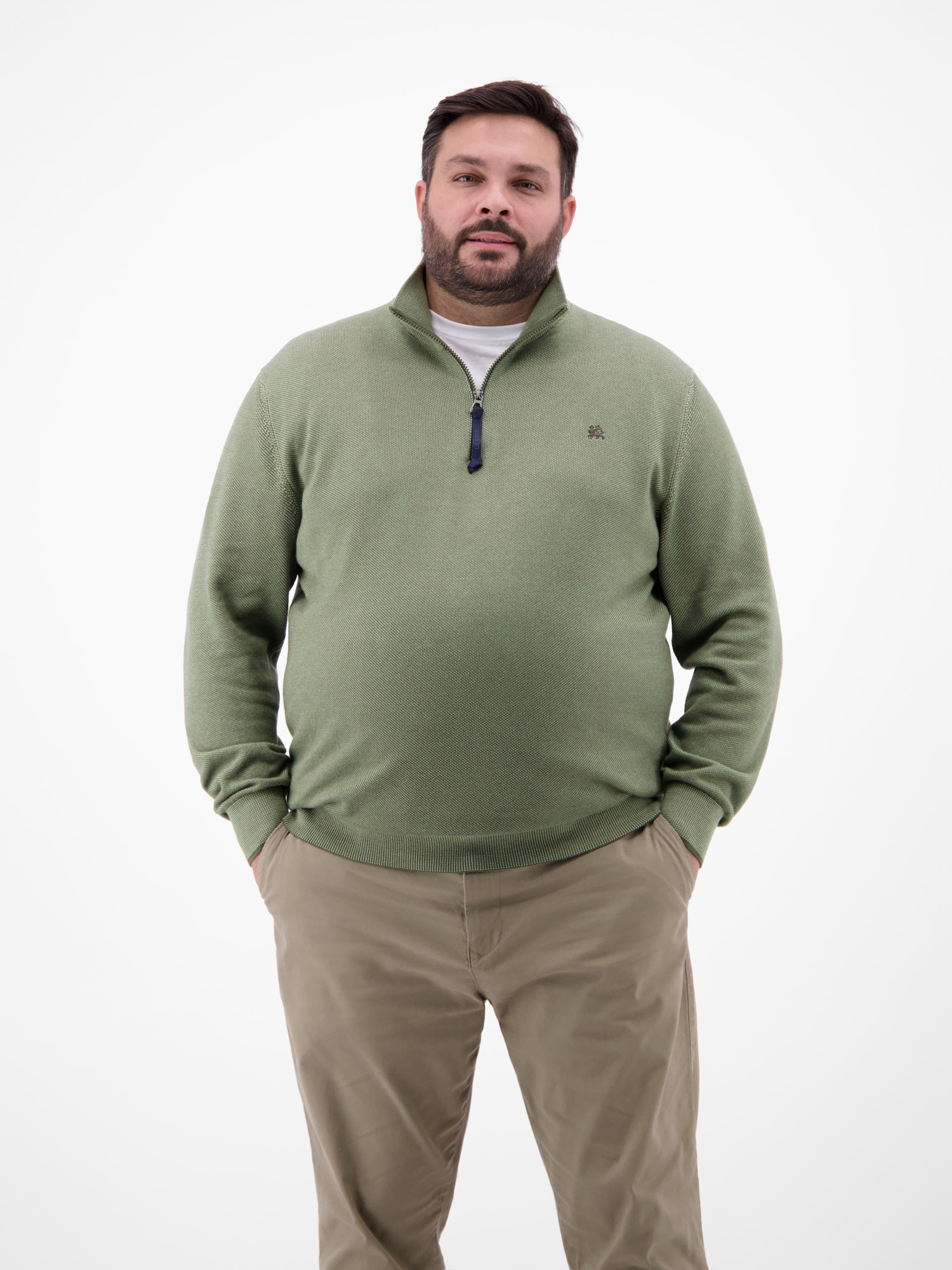 Image of LERROS Troyer "Herren Stricktroyer in lebendiger Optik"