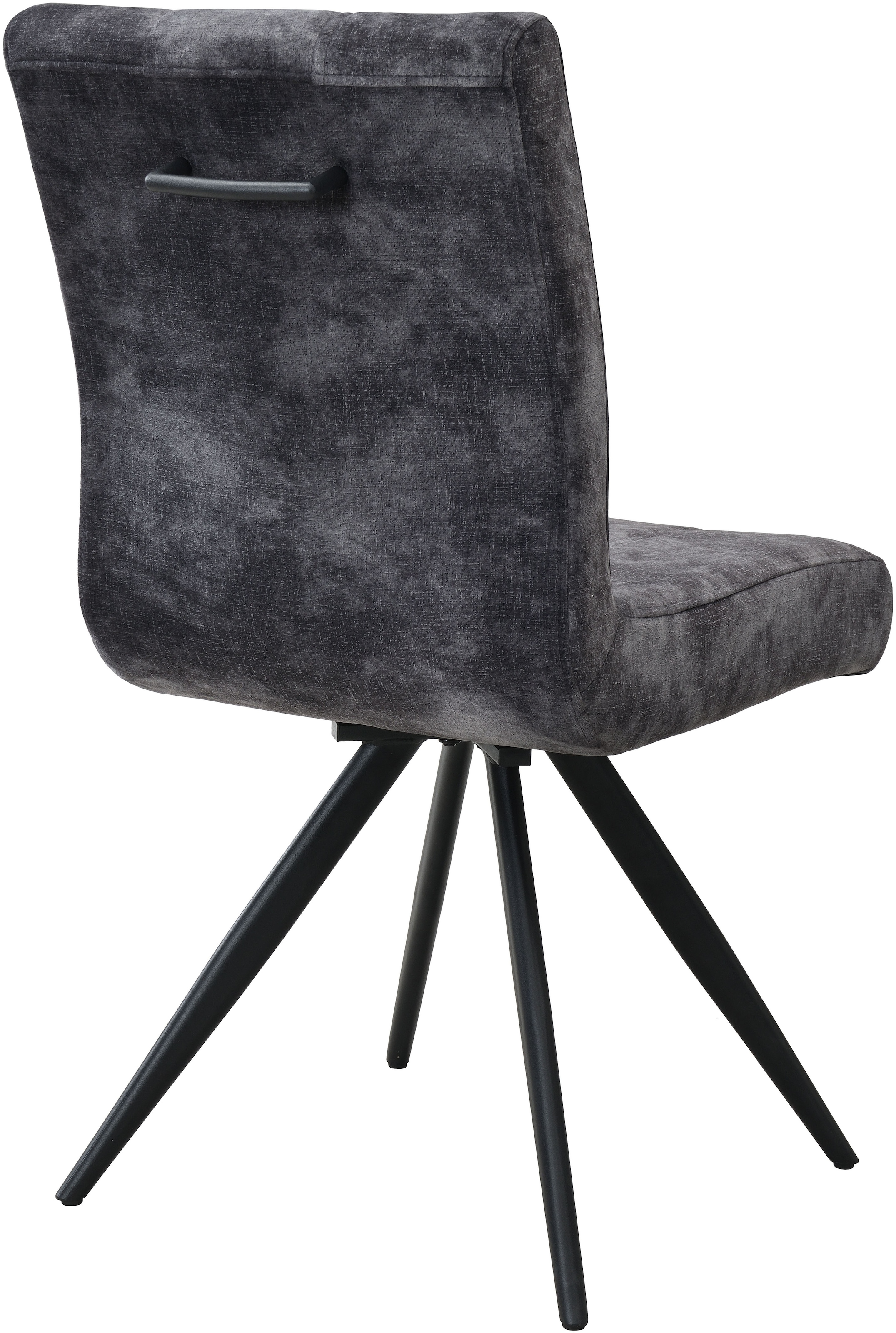 HELA Drehstuhl »PORTO« (Set) 1 Stk.4-Fuss, 360° drehbar, Federkorb, Vintage Velvet Optik, mit Griff