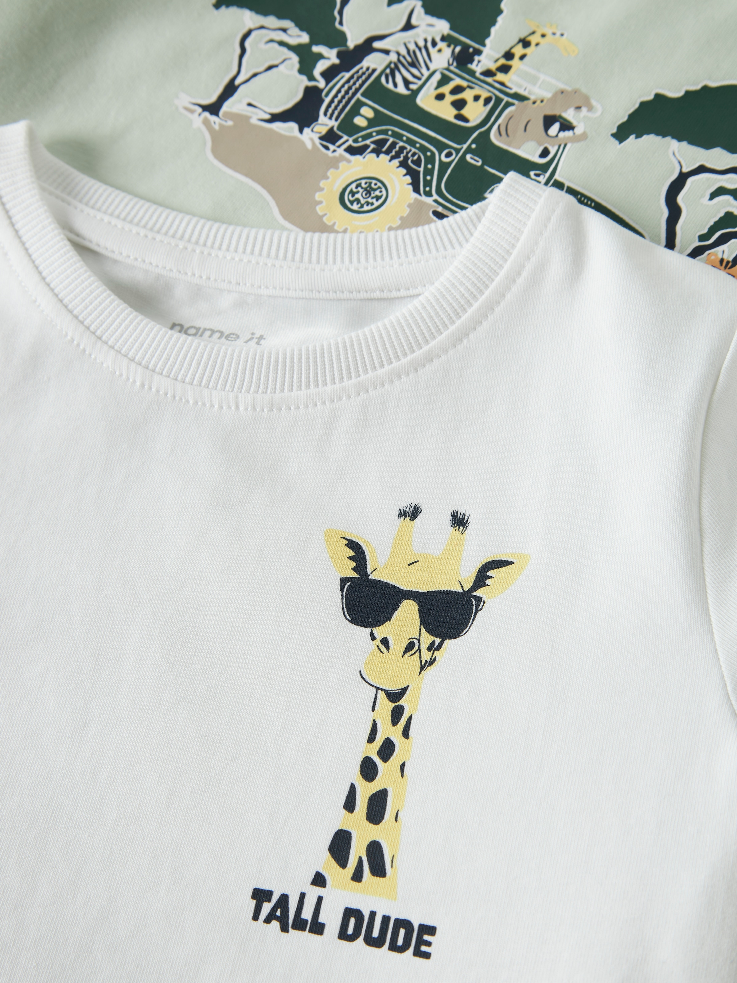 Name It T-shirt »NMMVUX 2P SS TOP« Paquet, 2 Baumwollmischung, normal geschnitten