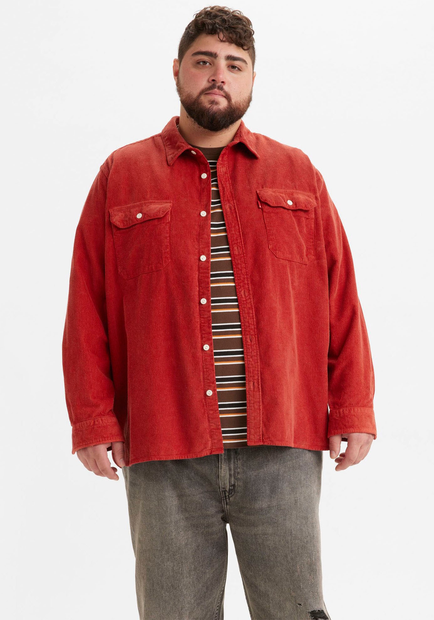 Levi's® Plus Langarmhemd »BIG JACKSON WORKER«, mit zwei grossen Brusttaschen