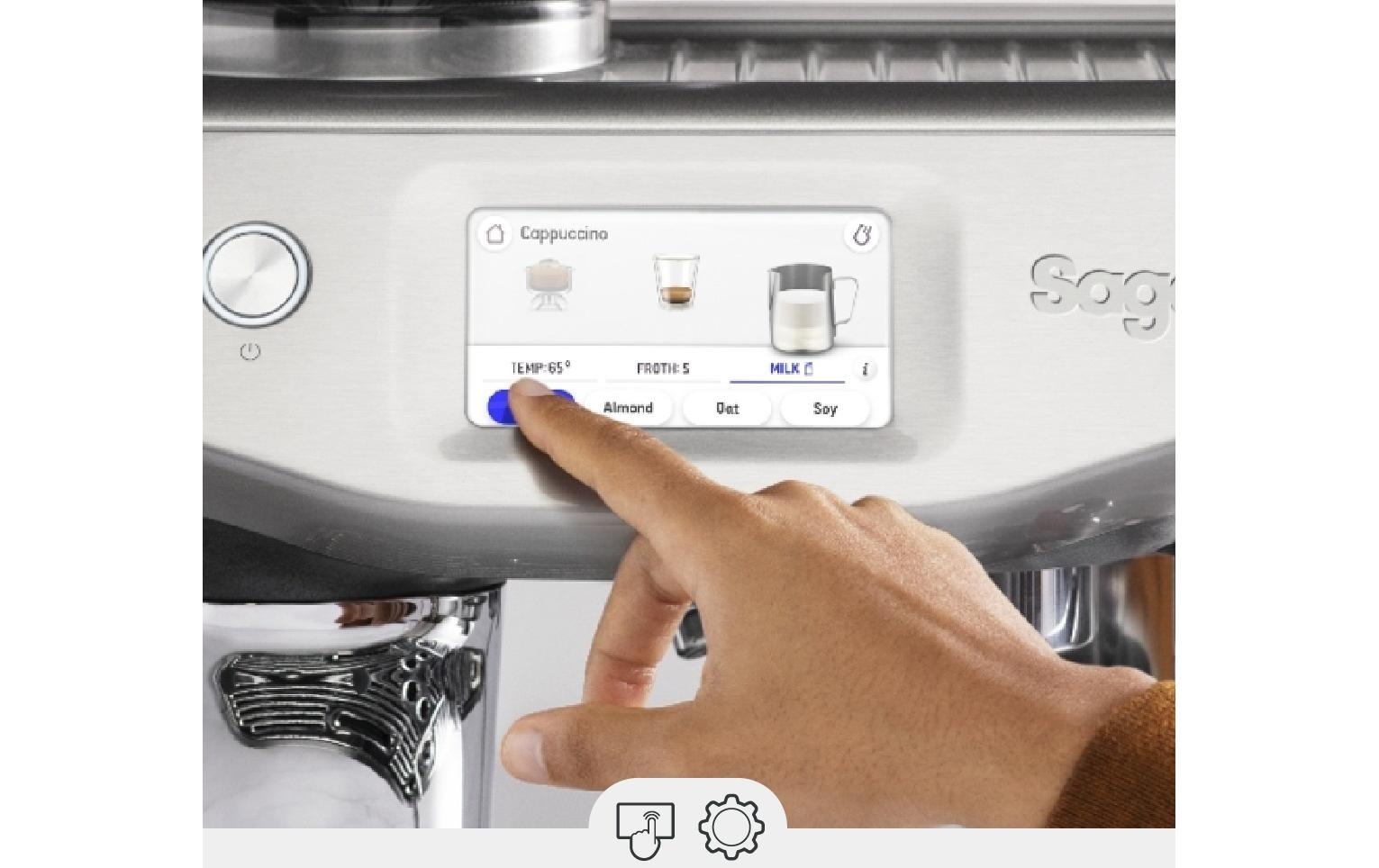 Sage Siebträgermaschine »Touch Impress Cold«, Milchschaumdüse