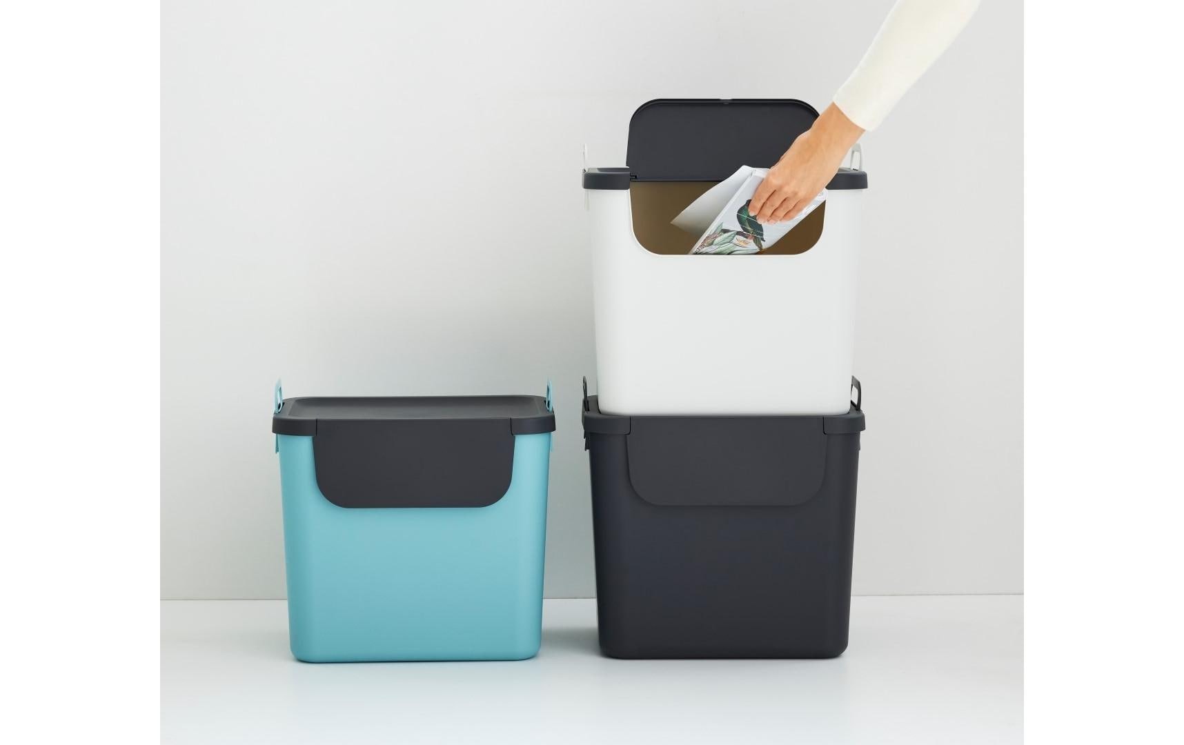 ROTHO Mülltrennsystem »Müllsystem 30 L blau«, 3 Behälter
