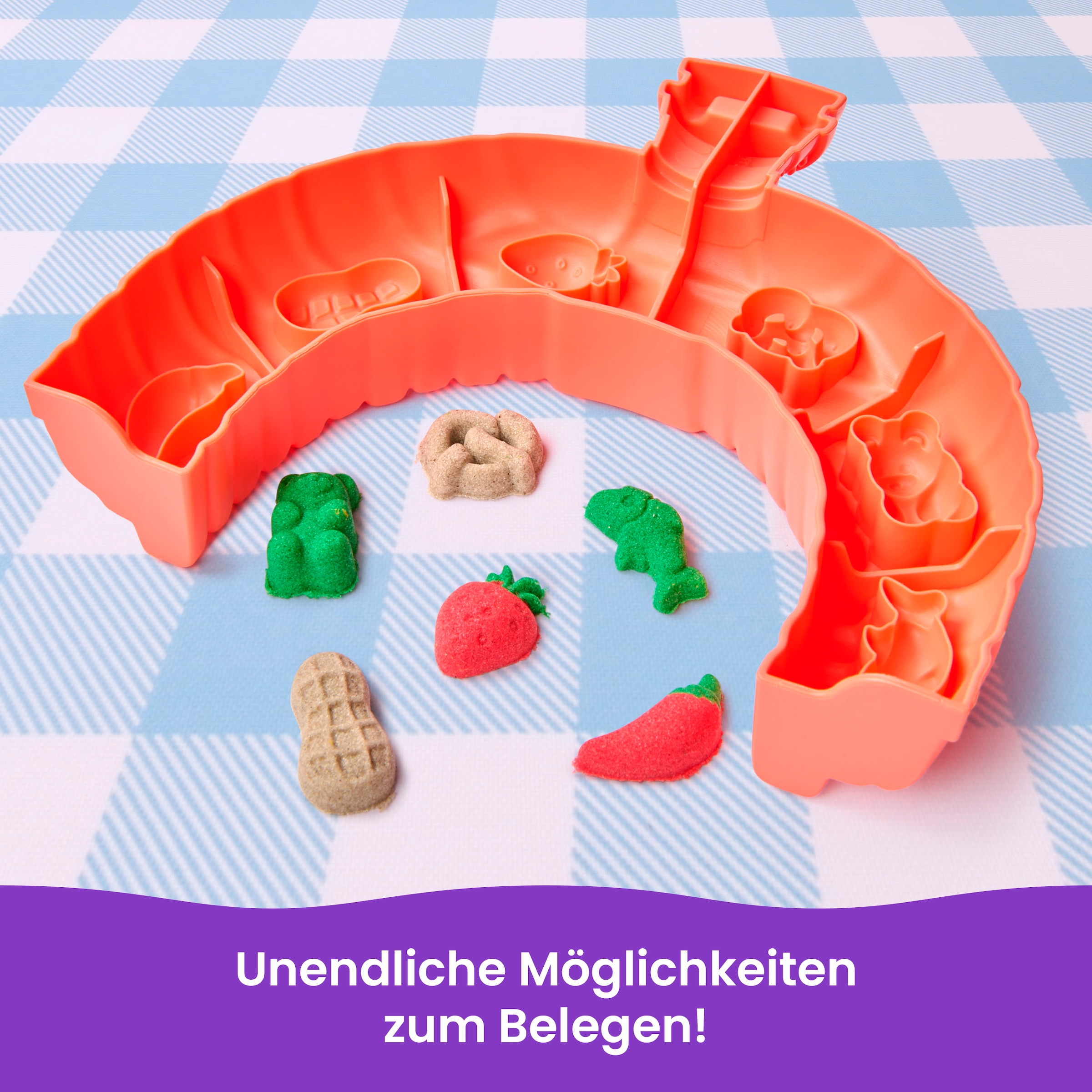 Spin Master Set créatif »Kinetic Sand Squish Pizza Set«