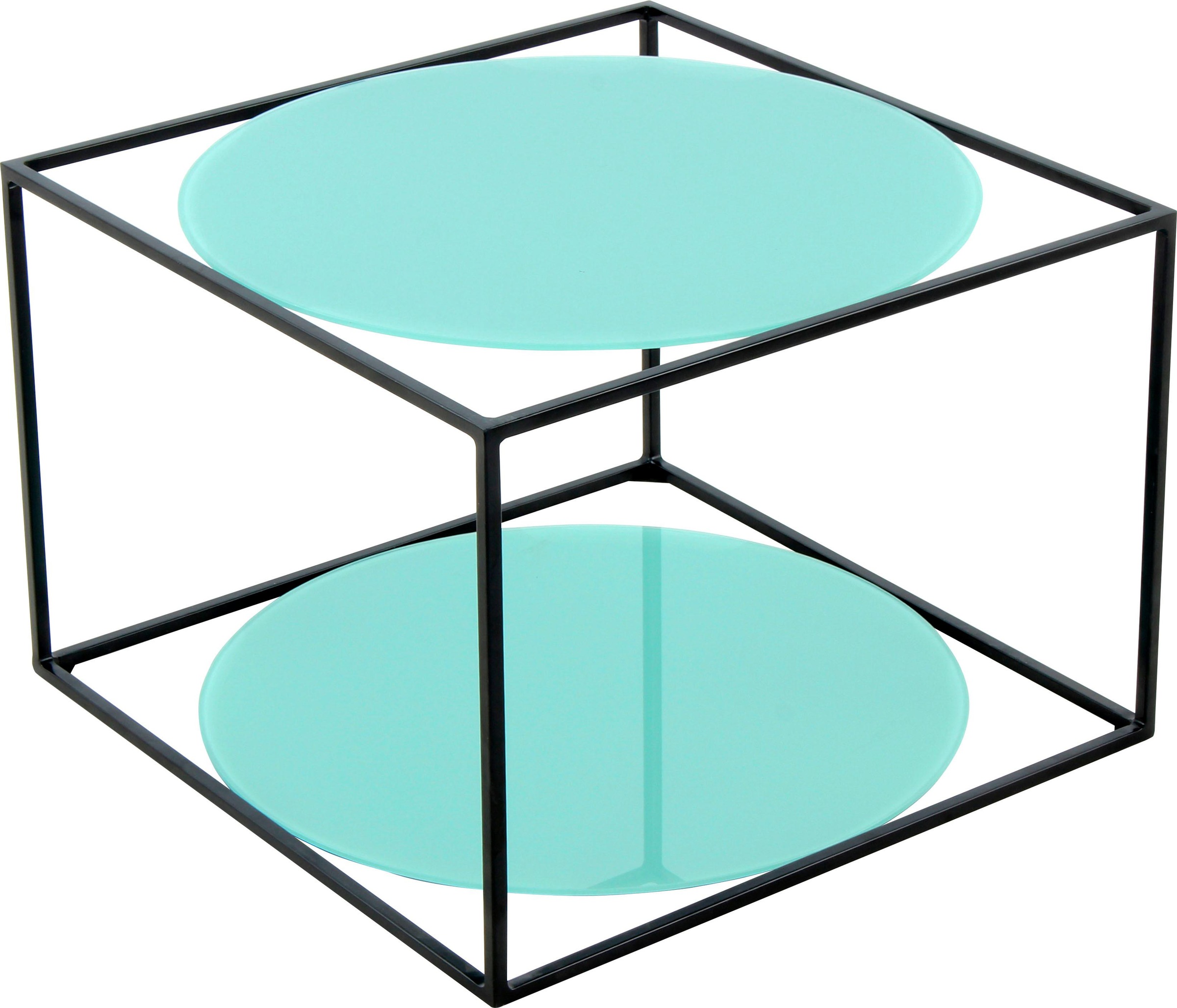 Table d'Appoint Design "Cody" 50cm Vert & Noir
