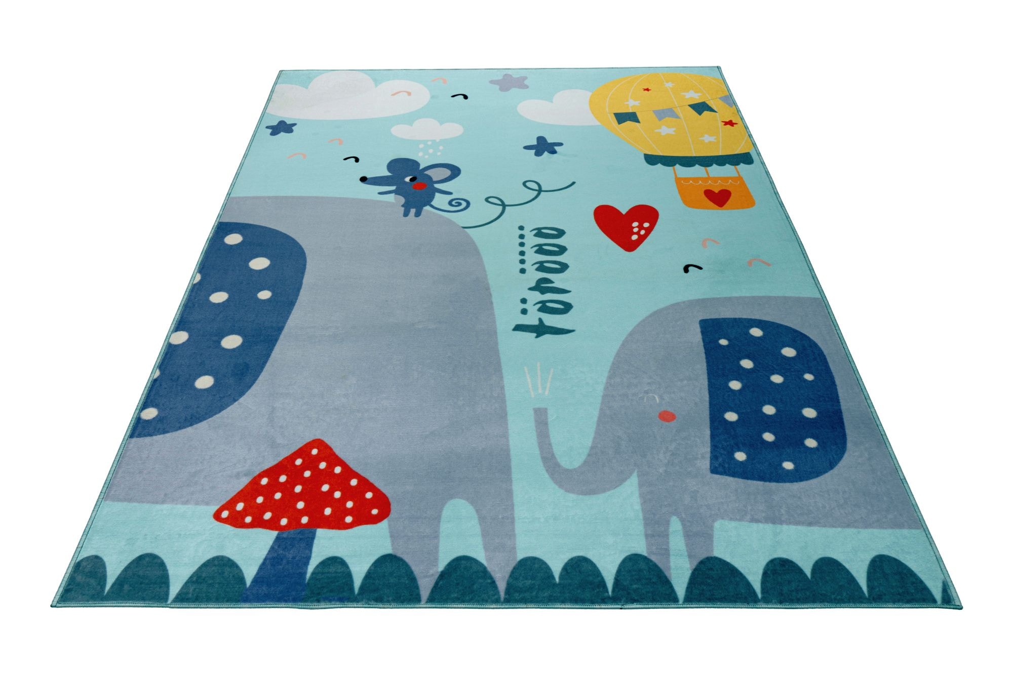 Obsession Kinderteppich »Magic Kids ML 105« rechteckig 8 mm Höhe niedliches Elefanten Motiv, waschbar, Kinderzimmer