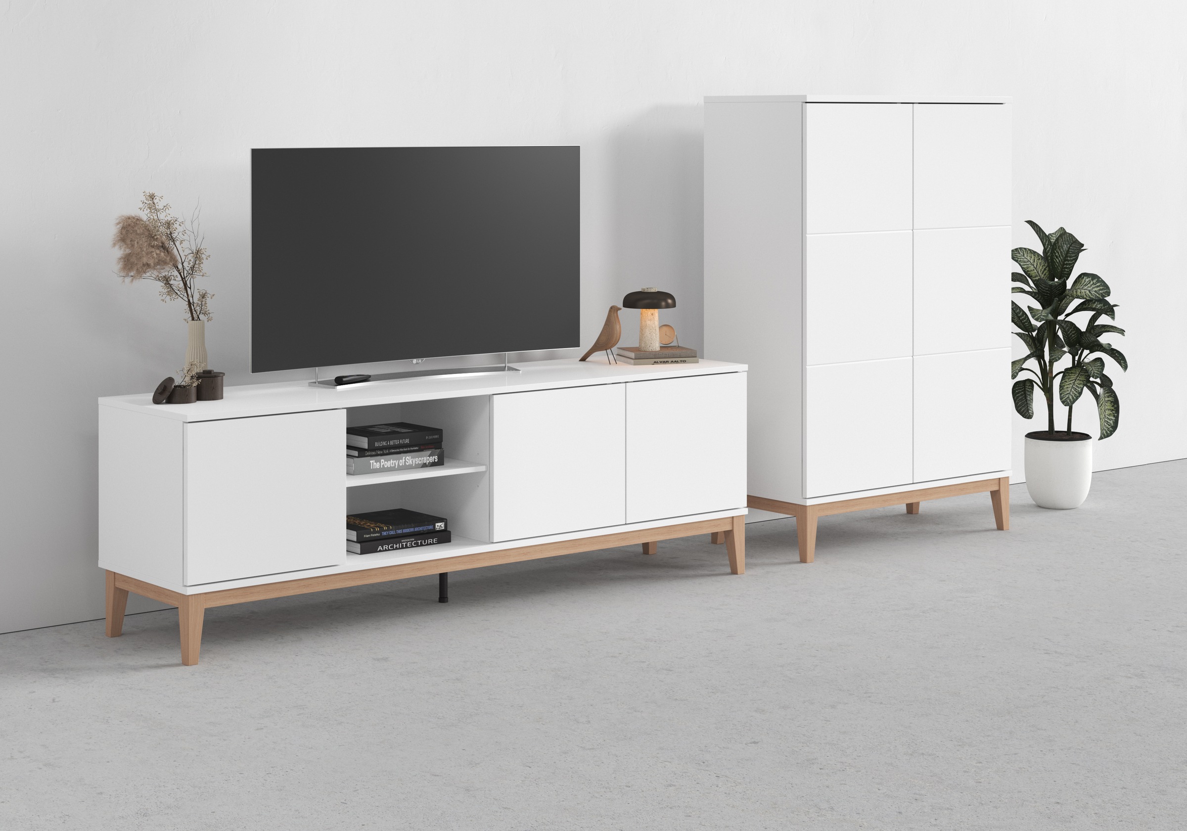 Image of GOODproduct Lowboard "Maryd" 1 Stk. tlg. Kommode, Untergestell in Holzoptik, Breite 160 cm