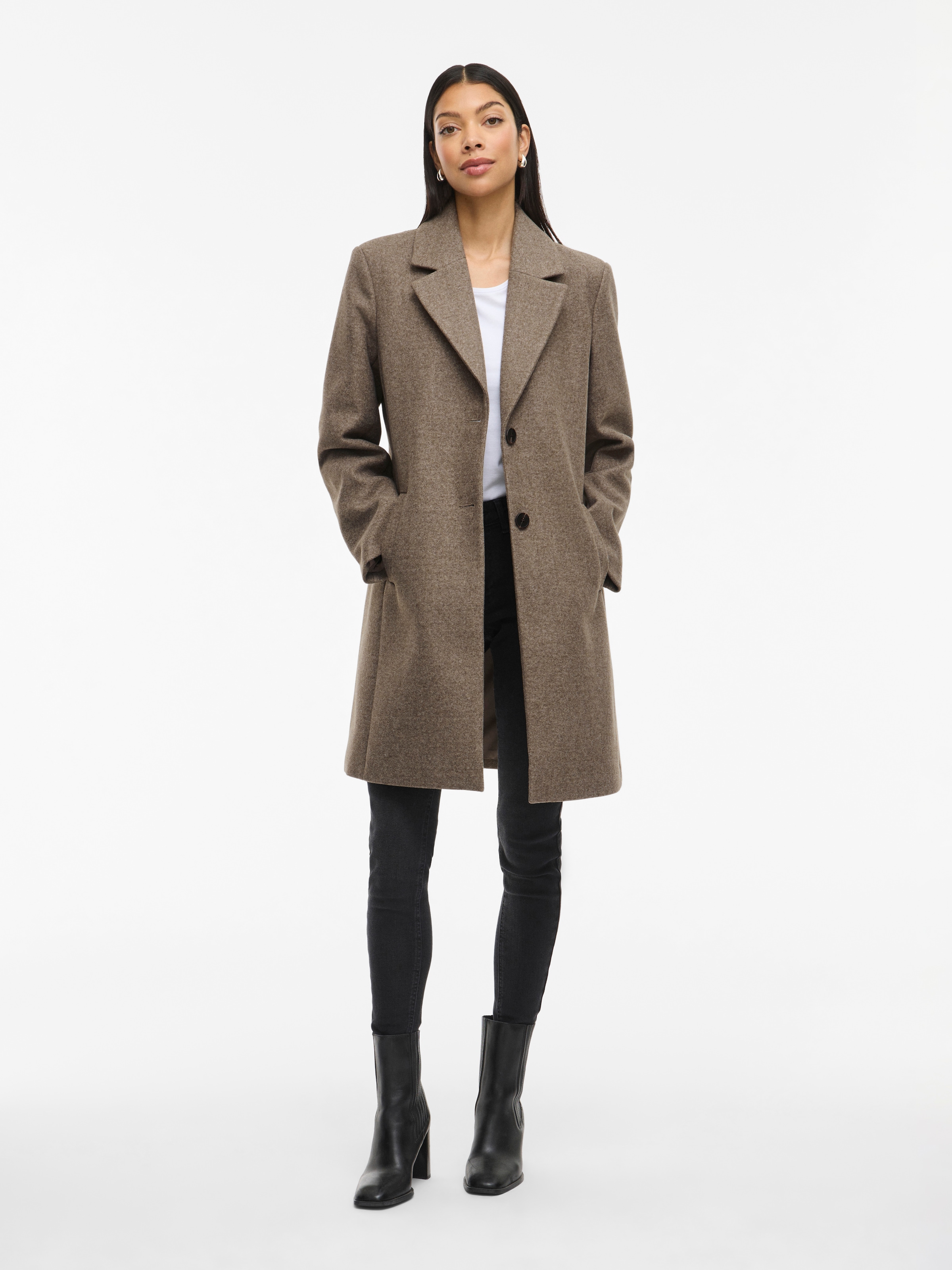 Vila Kurzmantel »VICLAUDIA BUTTON COAT - NOOS«