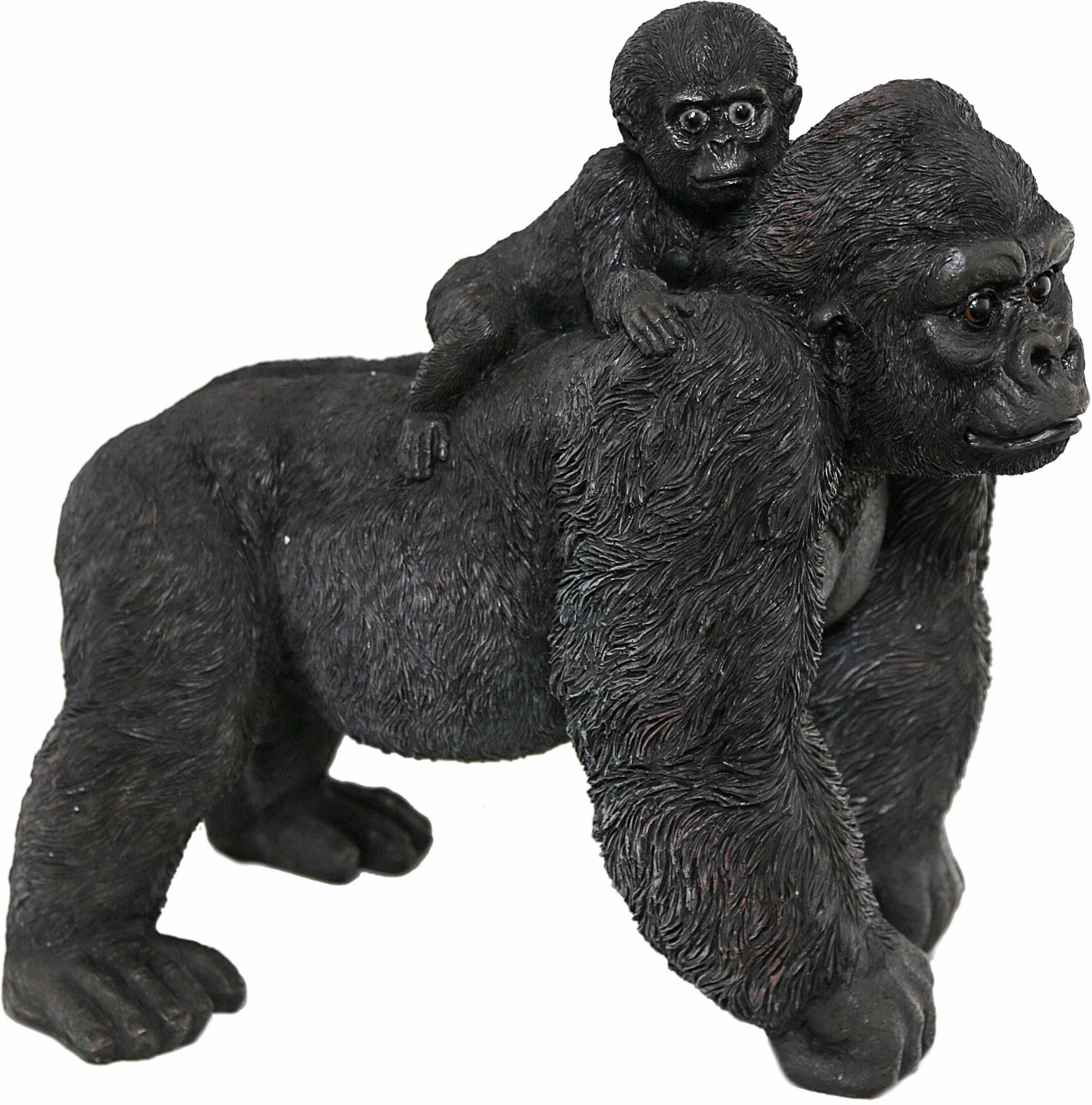 Image of Casa Collection by Jänig Tierfigur »Gorilla mit Jungen auf Rücken, Breite: 37cm«, (1 St.) bei Ackermann Versand Schweiz