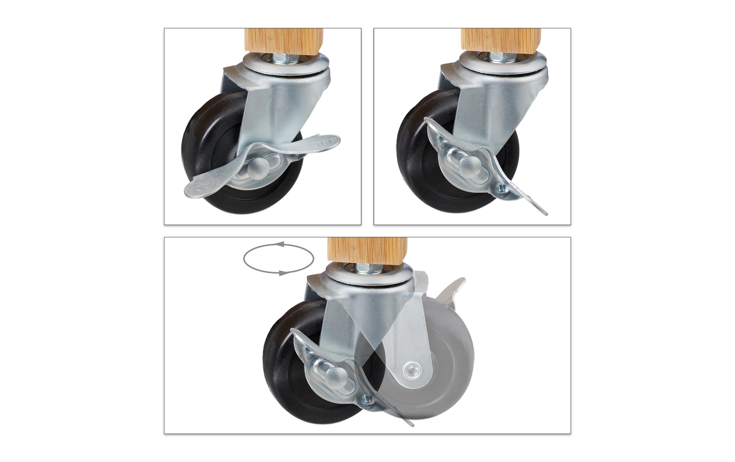 relaxdays Chariot de cuisine »82 x 59.5 x 35 cm«