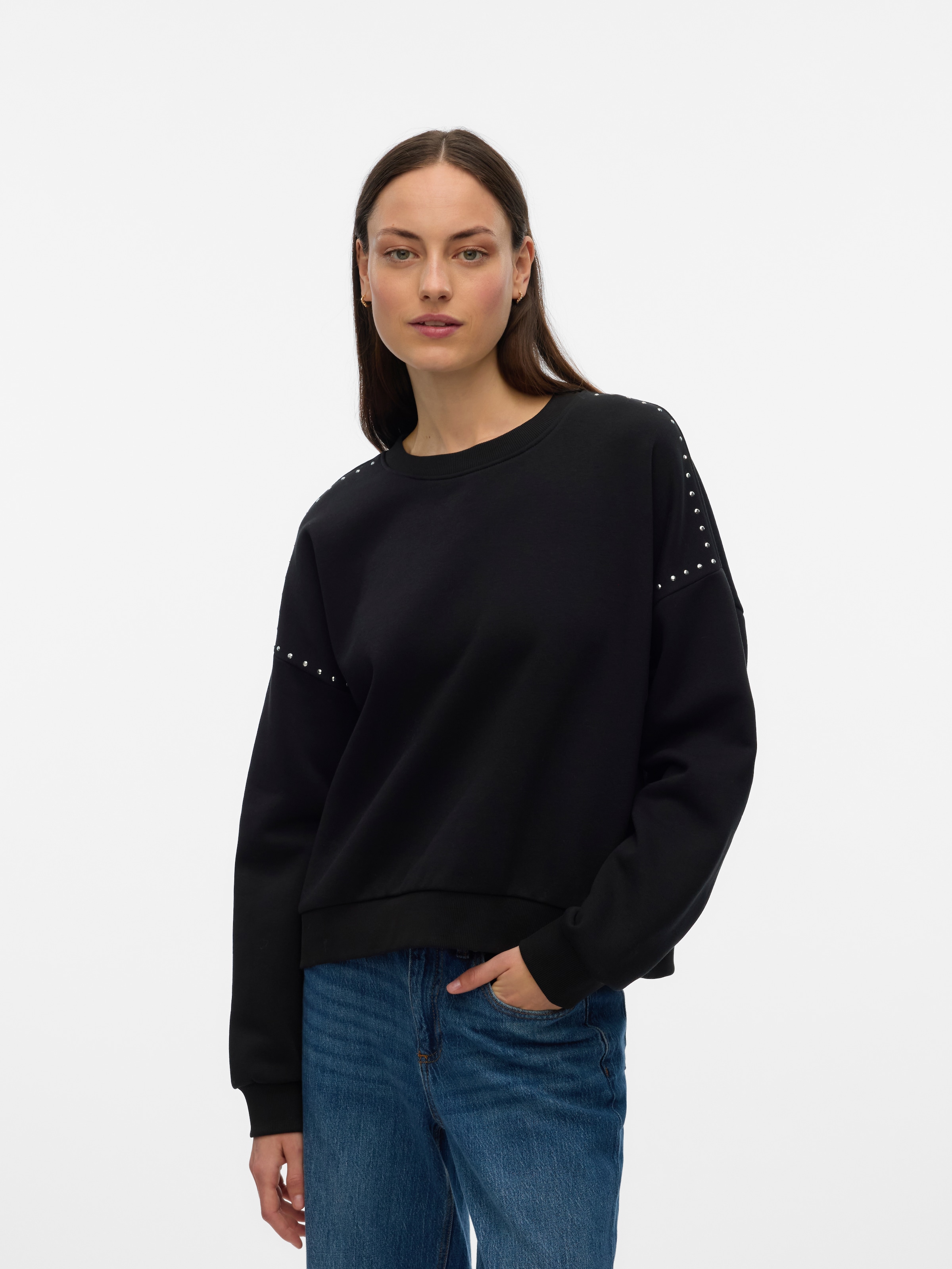 Image of Vero Moda Langarmshirt "VMLOTTE TRINA LS SWEAT BOX GA BF"