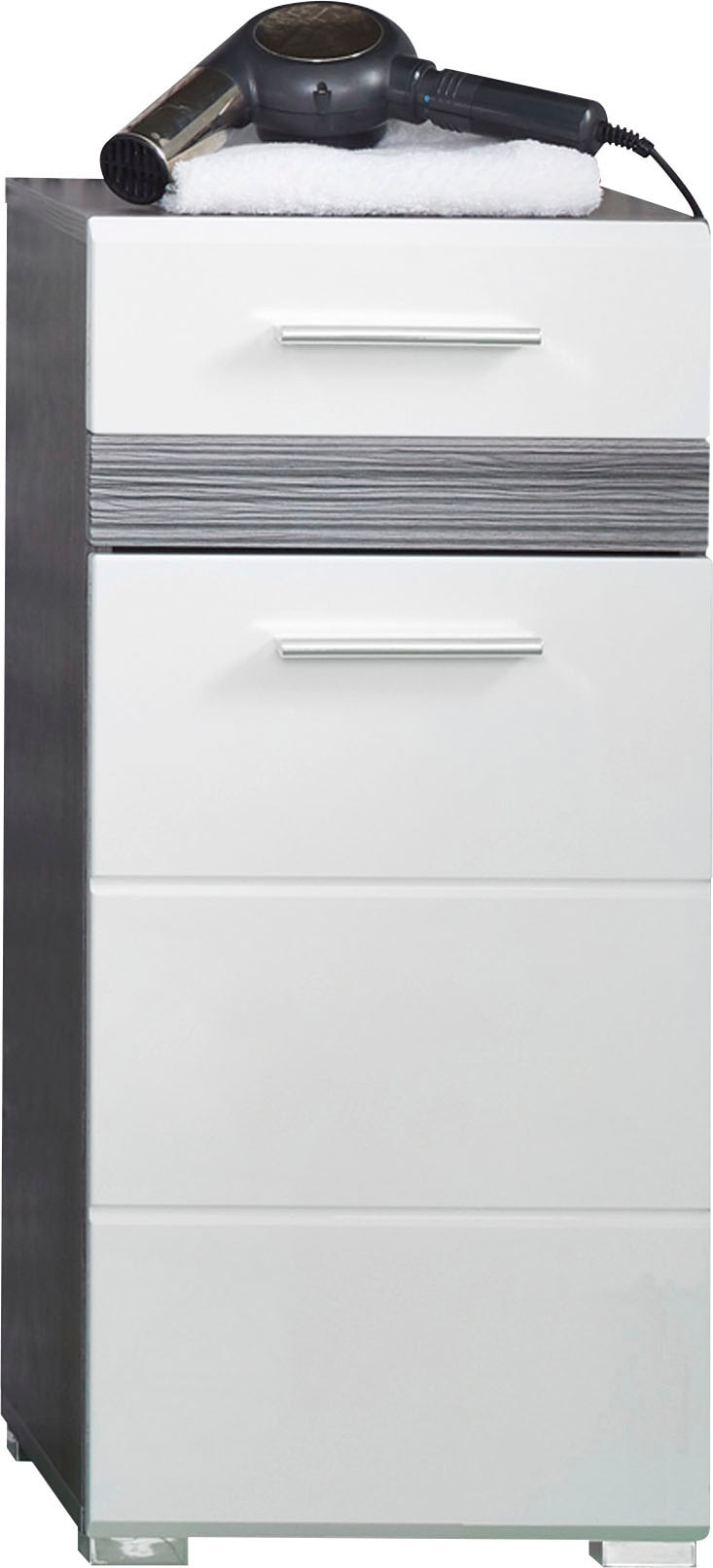 welltime Armoire basse »Toulon« Kommode mit 1 Tür & 1 Schublade - (B/T/H) 37/31/80 cm