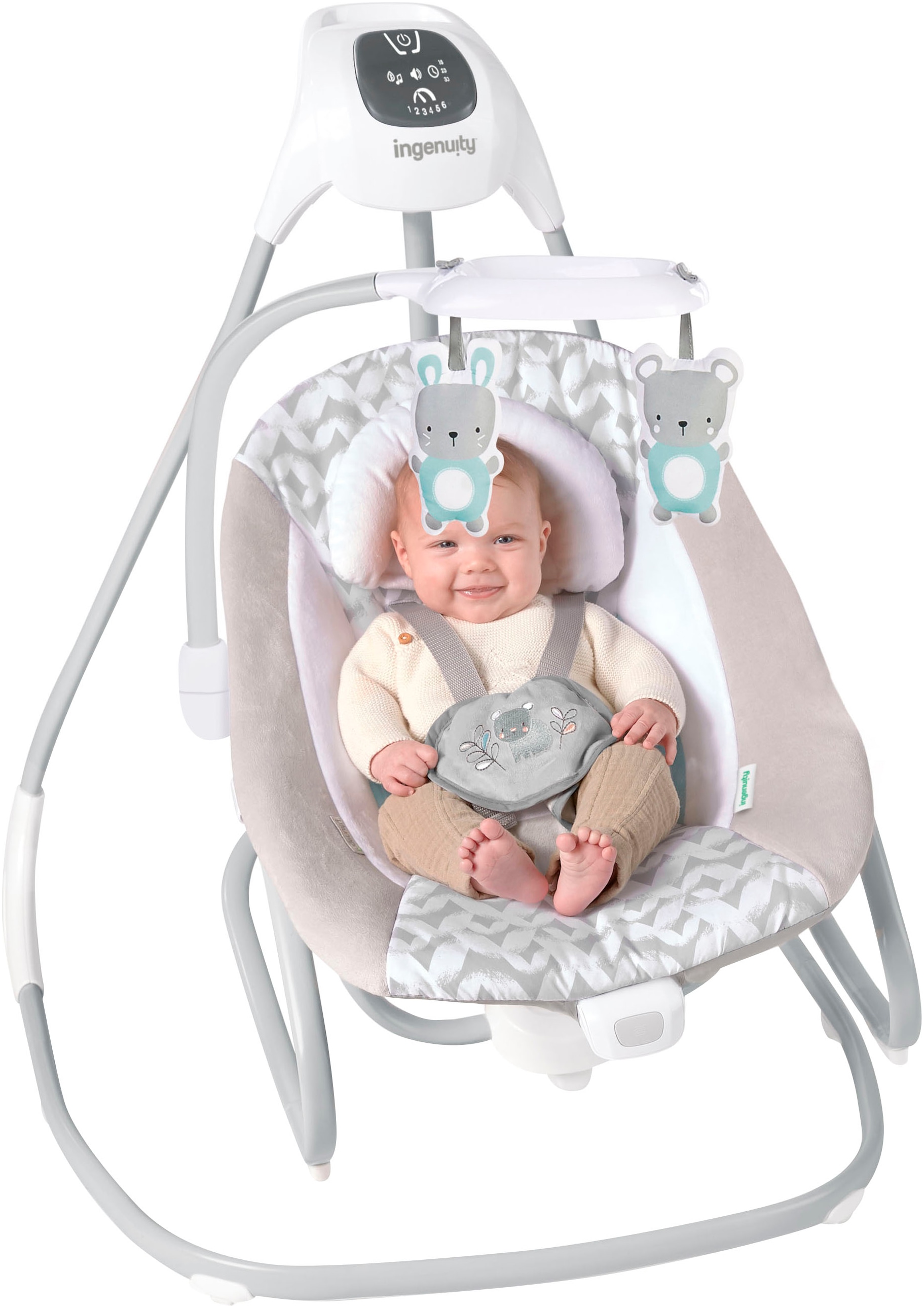 ingenuity Transat pour bébé »SimpleComfort Compact Soothing Swing & Rocker - Raylan« mit Sound-Effekt