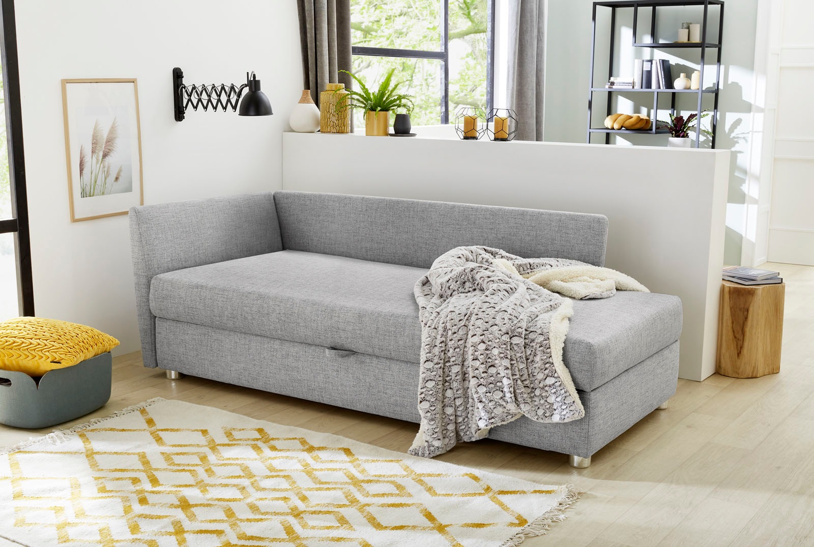 Image of Jockenhöfer Gruppe Relaxliege, Polsterliege mit Federkernpolsterung und viel Stauraum bei Ackermann Versand Schweiz