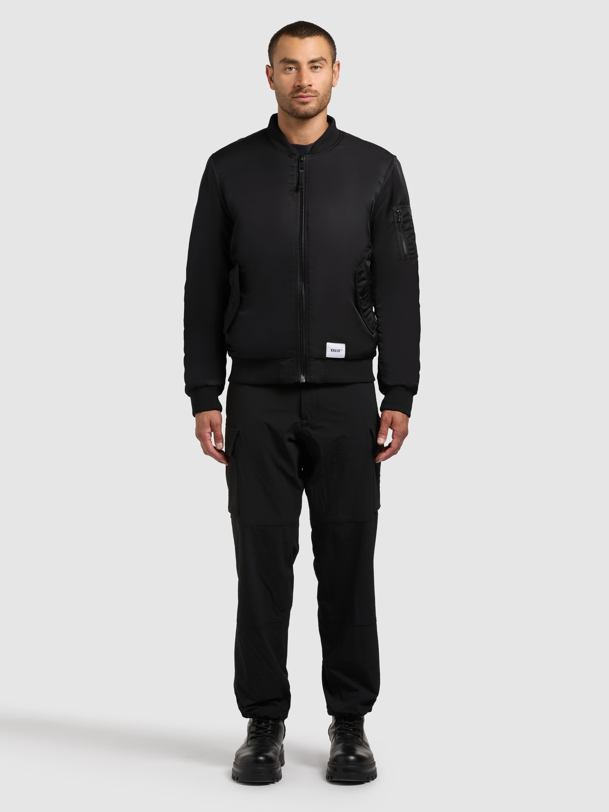 khujo Veste bomber »ADON« leicht glänzendes Material