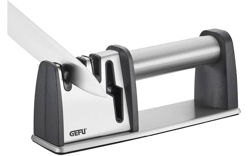 GEFU Aiguiseur de couteaux »Messerschärfer Colt Pro Schwarz/Silber«