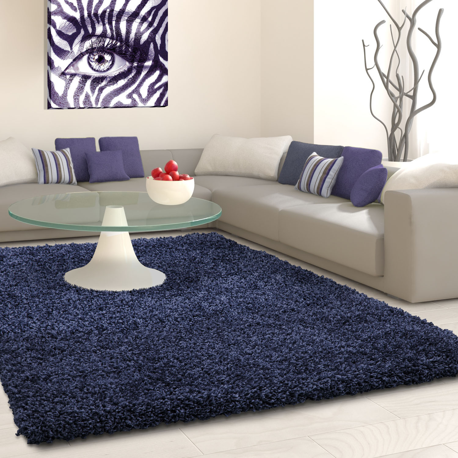 Hochflor-Teppich »Life Shaggy 1500«, rechteckig, Langflor, uni, grosse Farbauswahl,...