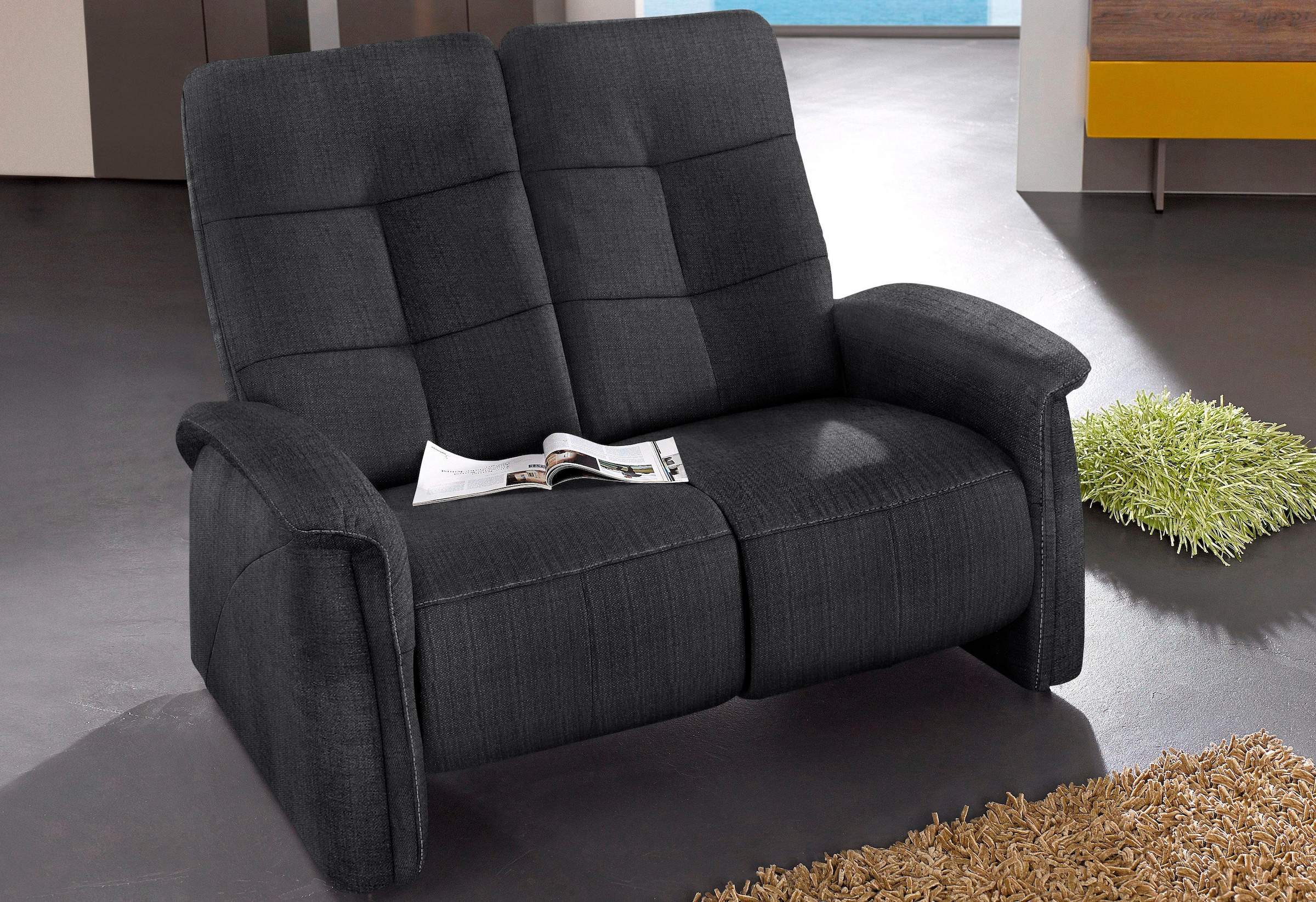 exxpo - sofa fashion Canapé »Tivoli, Kinosofa, bequem und komfortabel durch die Relaxfunktion« (2-sitzig), schmale Armlehnen