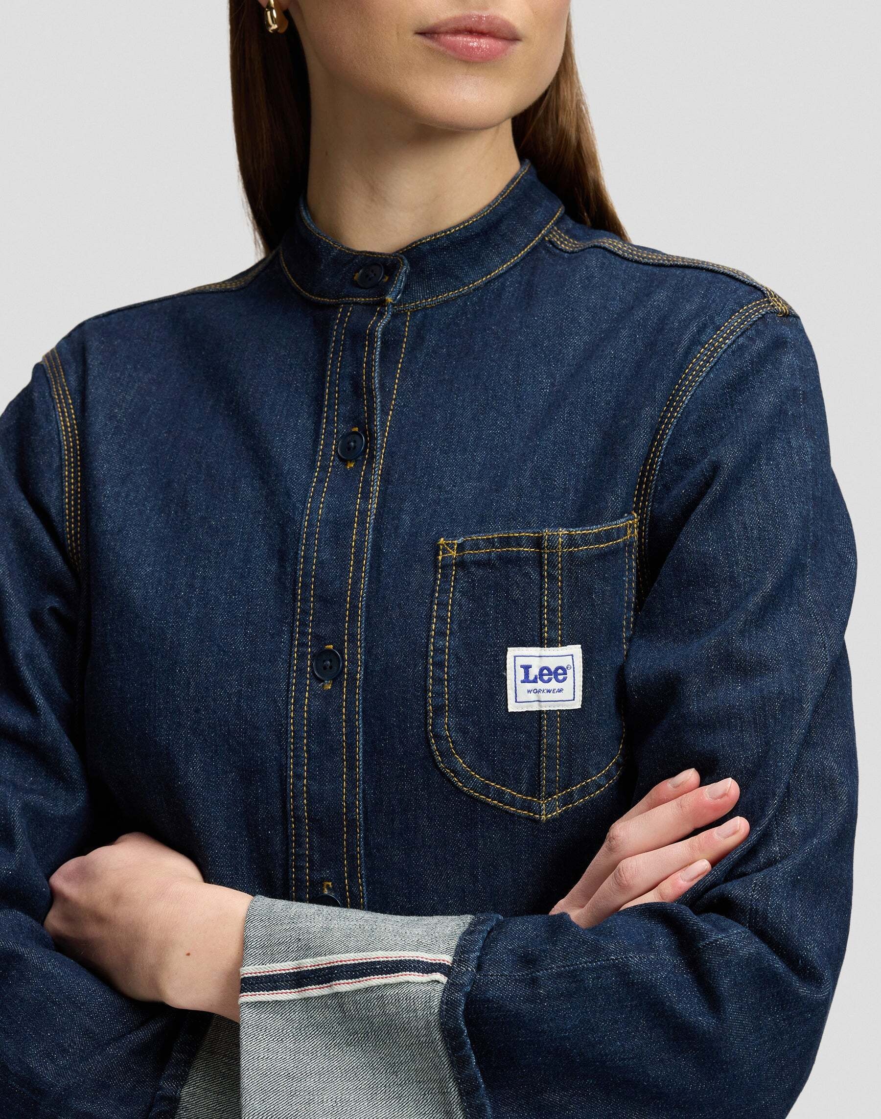 Lee® Jeansbluse »Lee Jeanshemd Selvedge«