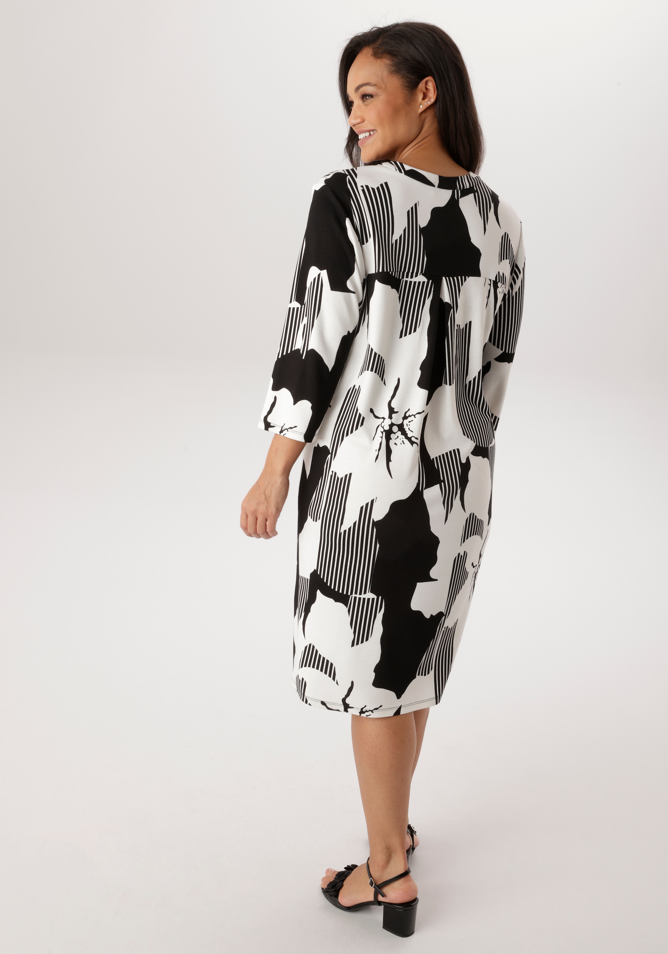 Aniston PLUS Robe en jersey elastisches Jersey-Kleid - NEUE KOLLEKTION