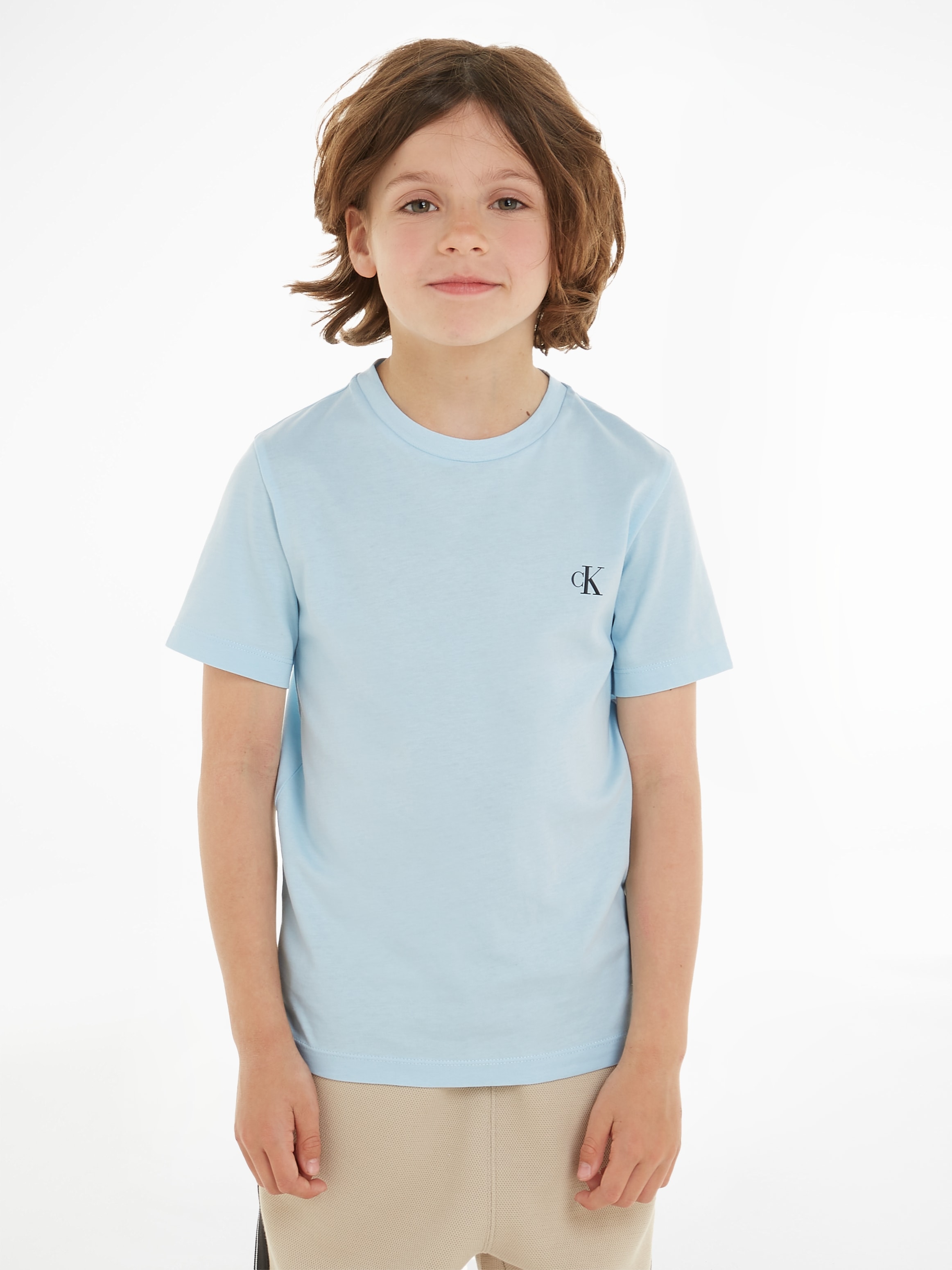 ♕ Calvin versandkostenfrei Logodruck TOP«, Klein T-Shirt mit »2-PACK auf Jeans MONOGRAM