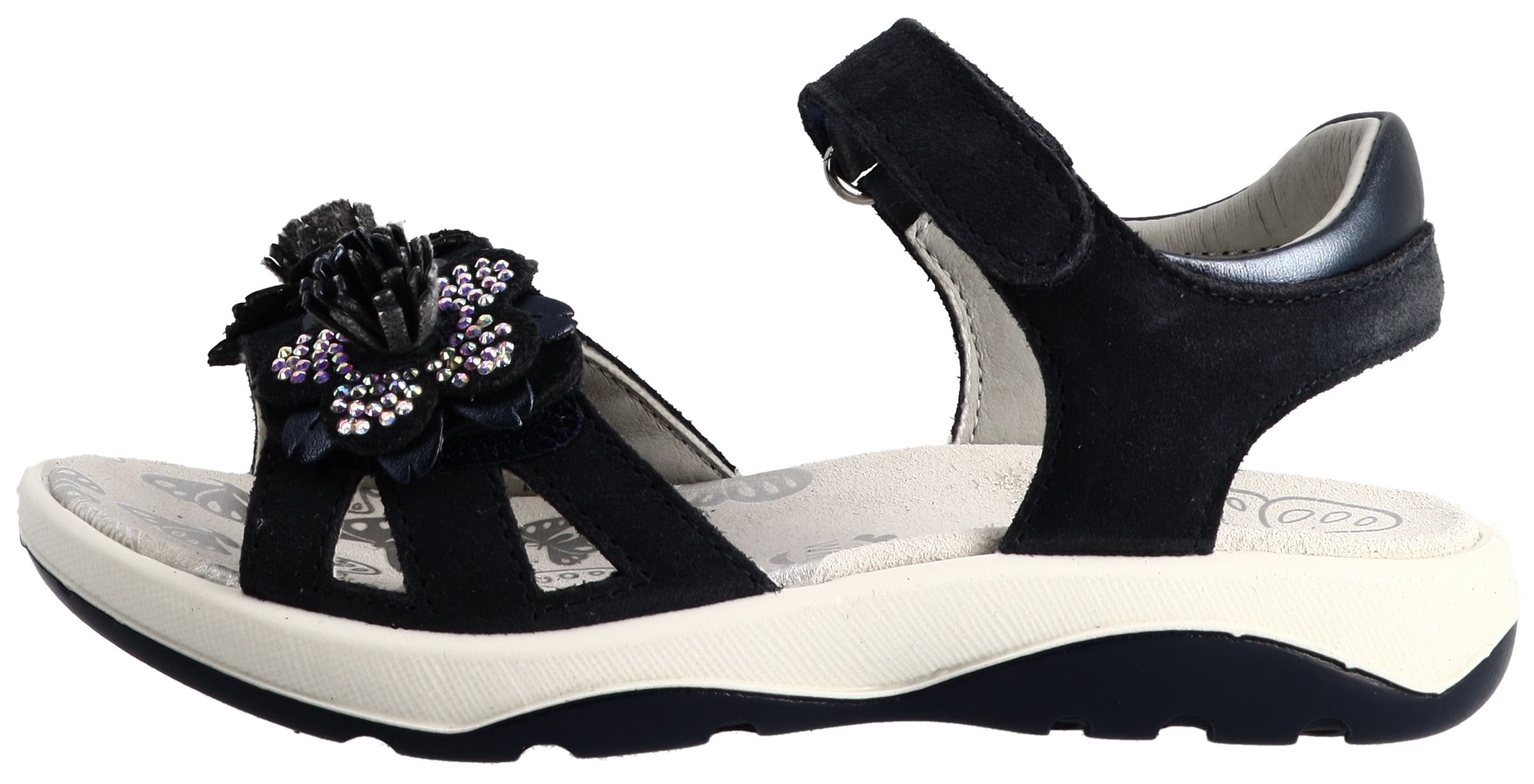 Lurchi Sandale »Florini 1«  chaussure à scratch avec franges, gabarit de taille à télécharger