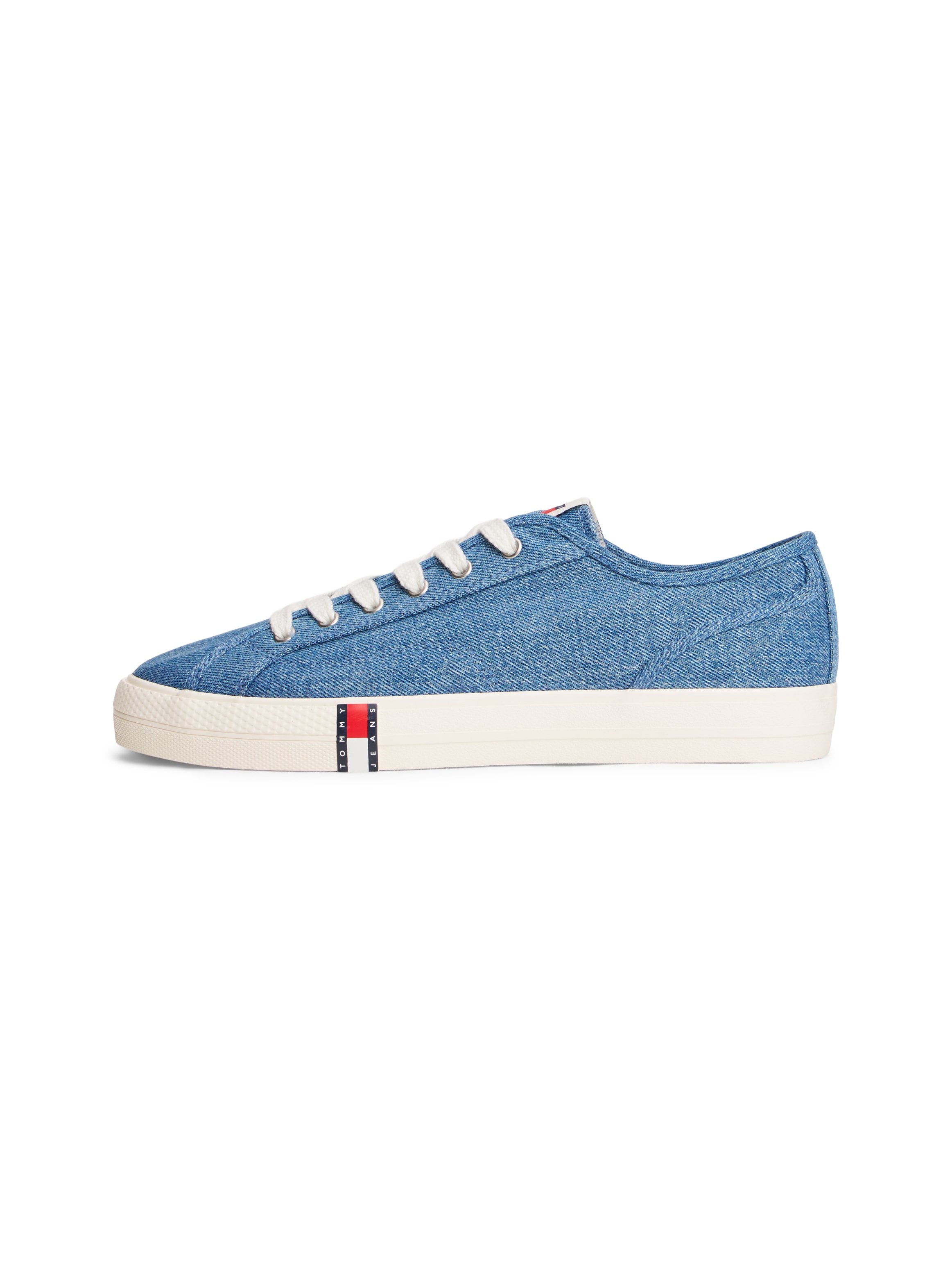 Tommy Jeans Plateausneaker »ARCHIVE Y2K DENIM«  Schnürschuh, Halbschuh, Freizeitschuh mit Flagge im Plateau