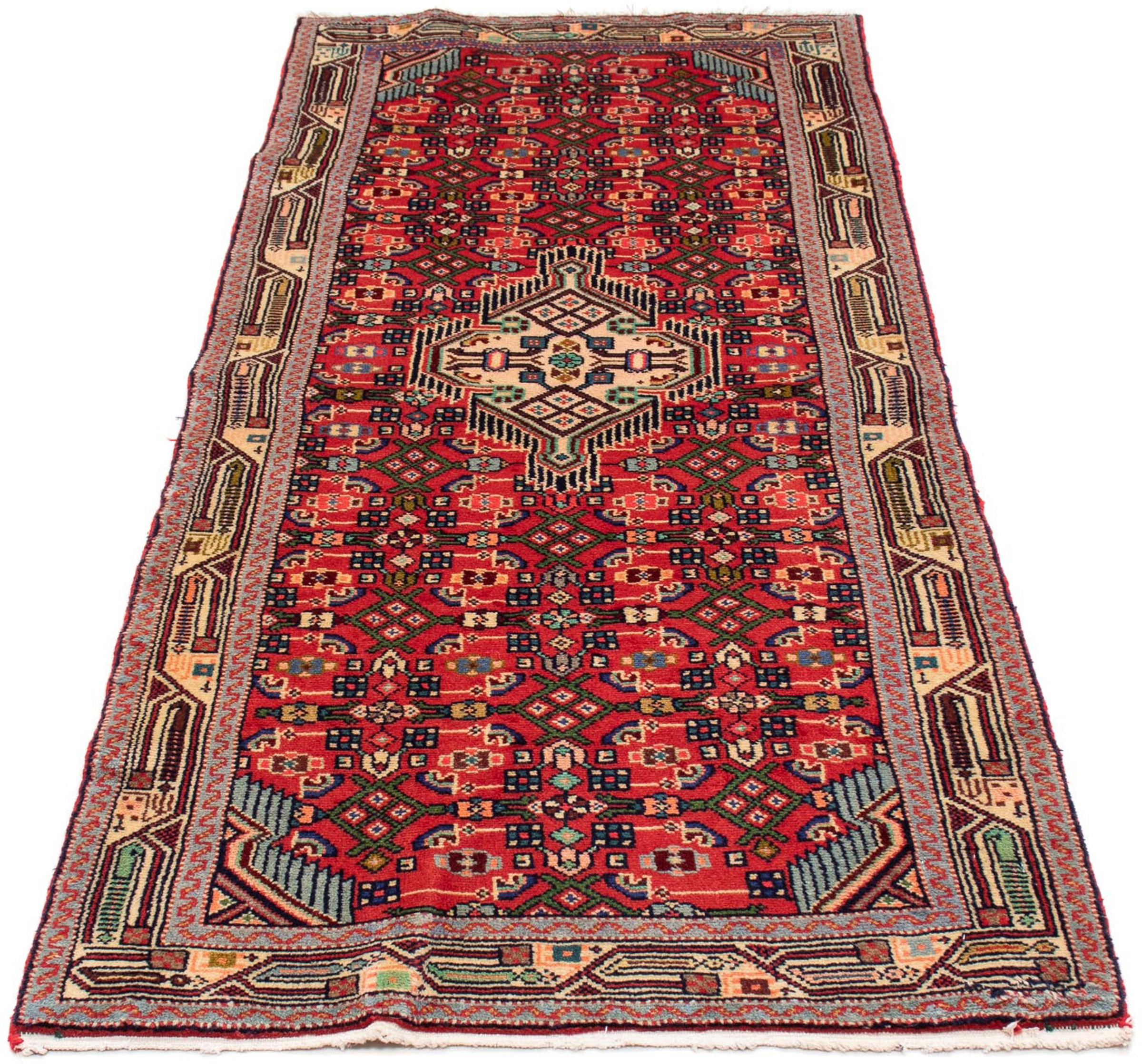 Image of morgenland Orientteppich »Perser - Nomadic - 190 x 78 cm - hellrot«, rechteckig, 10 mm Höhe, Wohnzimmer, Handgeknüpft, Einzelstück mit Zertifikat bei Ackermann Versand Schweiz