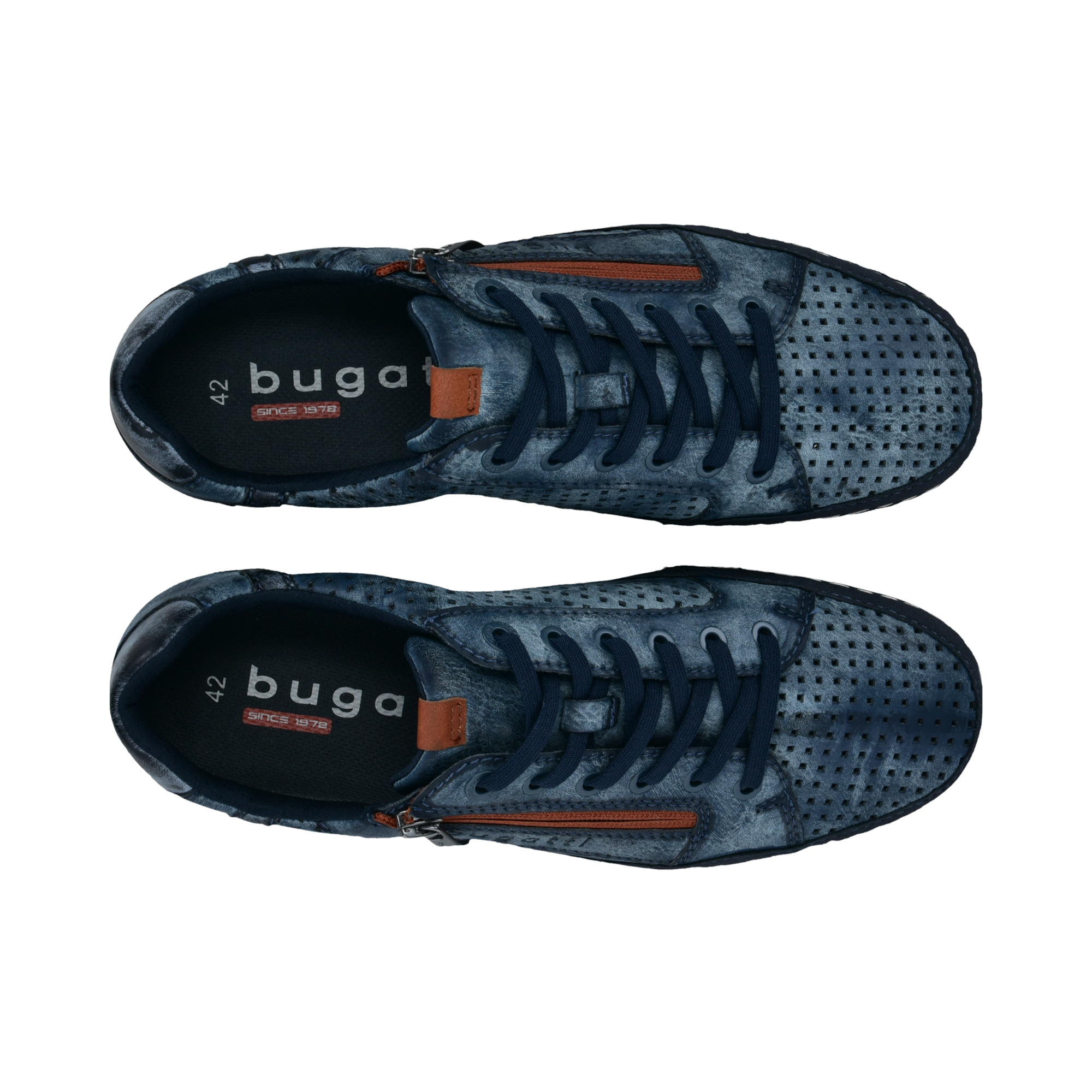bugatti Sneaker  Halbschuh, Freizeitschuh mit praktischem Reissverschluss