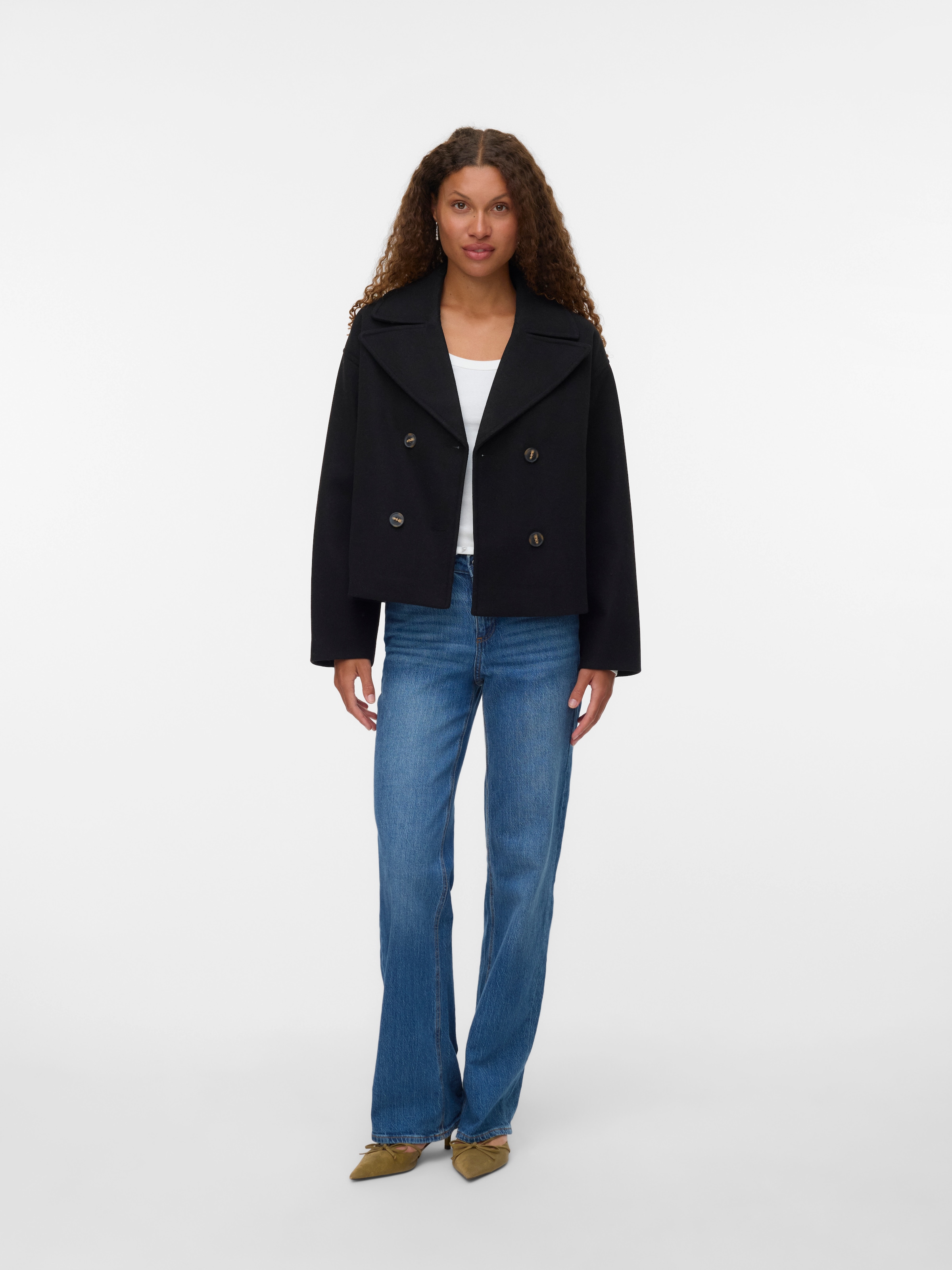 Vero Moda Caban »VMVINCELINE SHORT JACKET NOOS« mit Knopfleiste