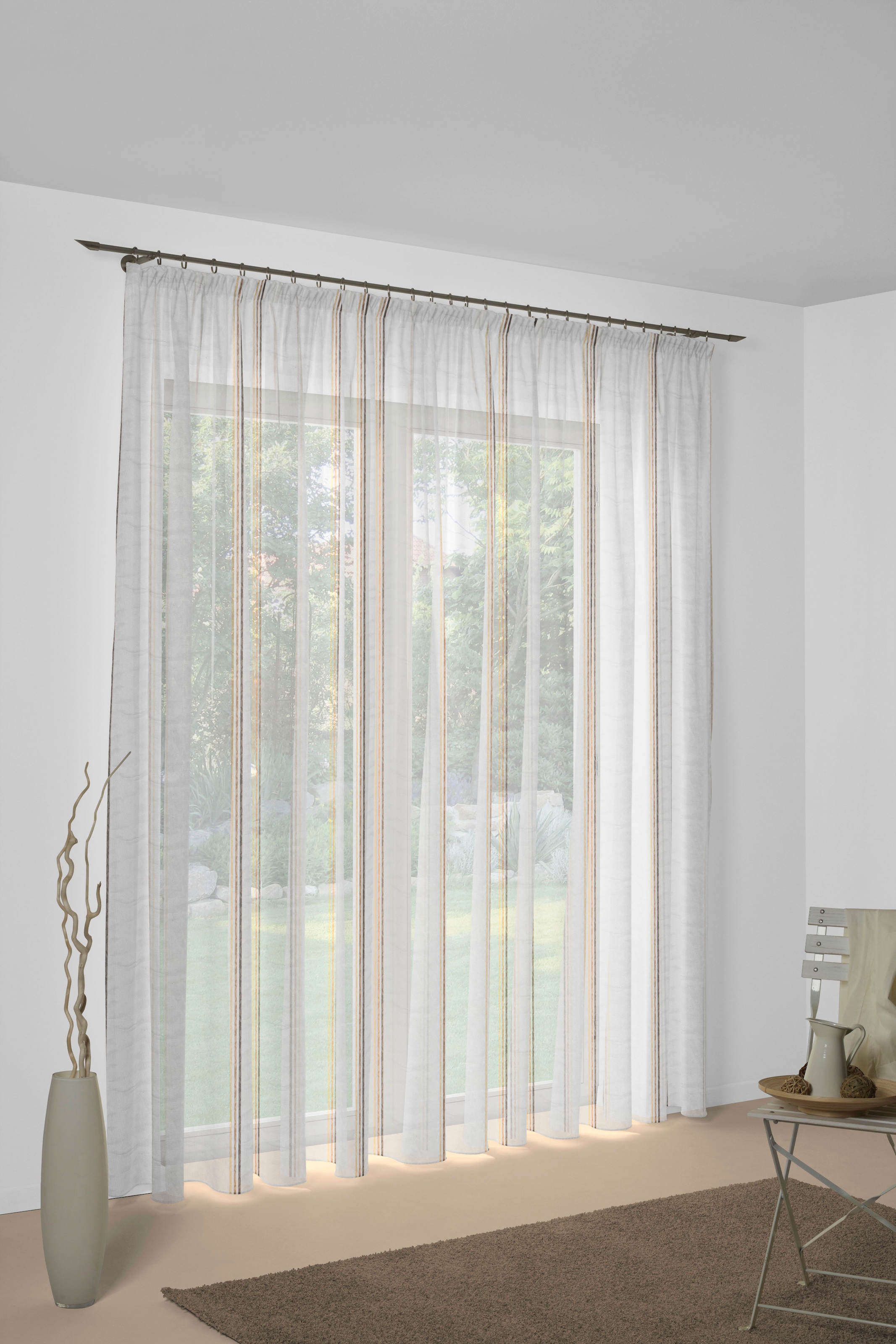 Image of Wirth Vorhang "Chloé" Faltenband 1 Stk. tlg. Store