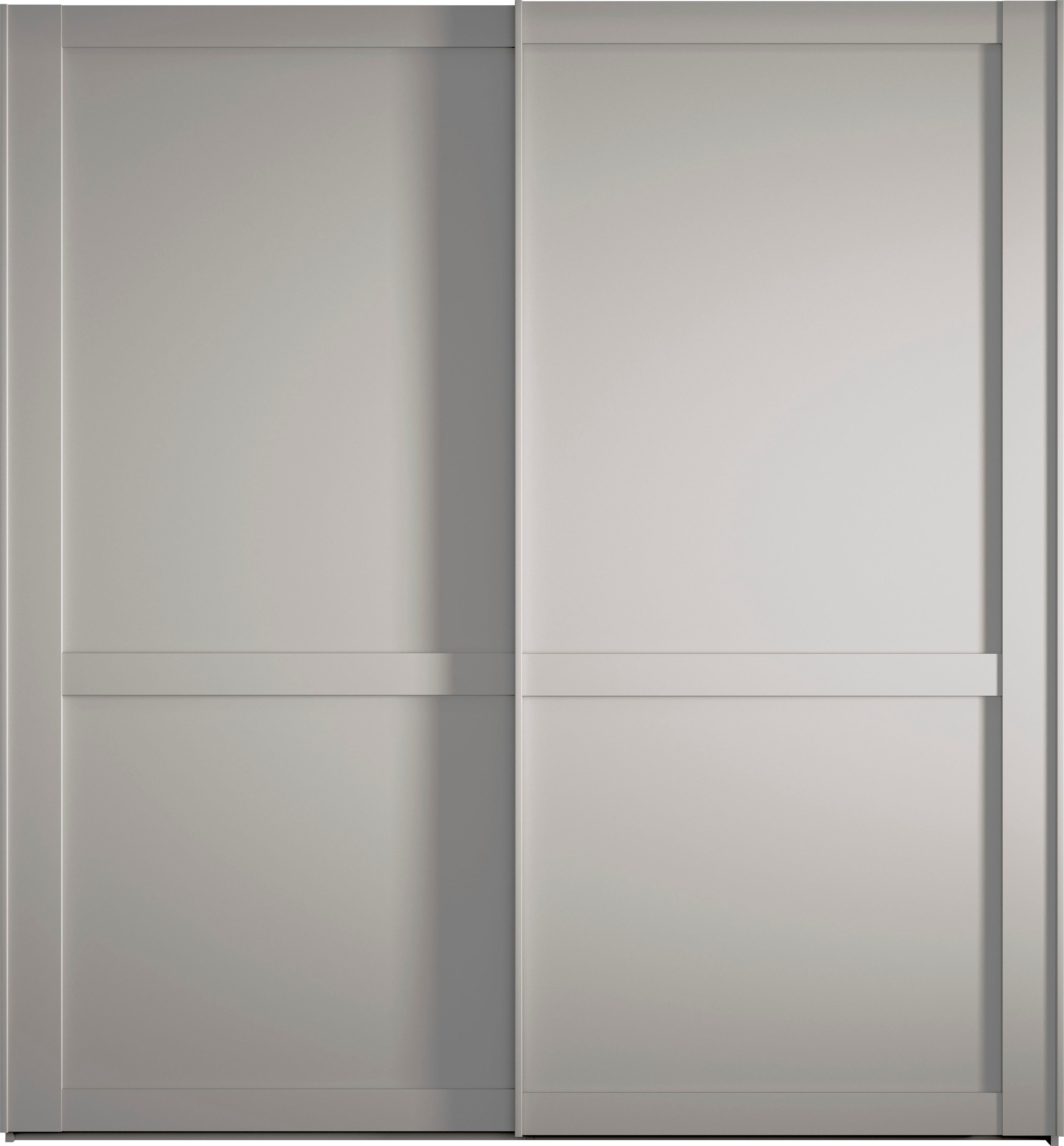 WIEMANN Schwebetürenschrank »Göteborg« Querriegel und Griffleisten im Korpusfarbton