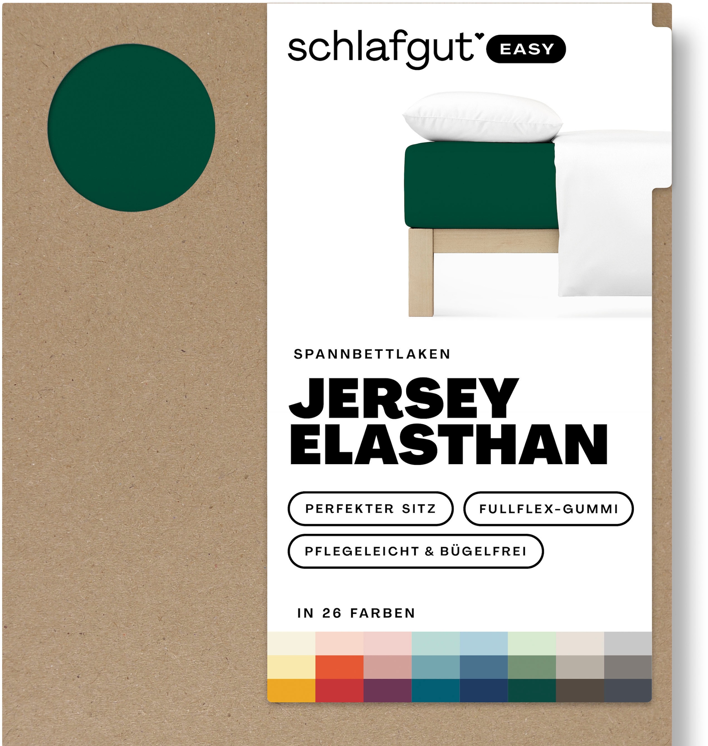 Schlafgut Spannbettlaken »EASY Jersey Elasthan«, MADE IN GREEN by OEKO-TEX®