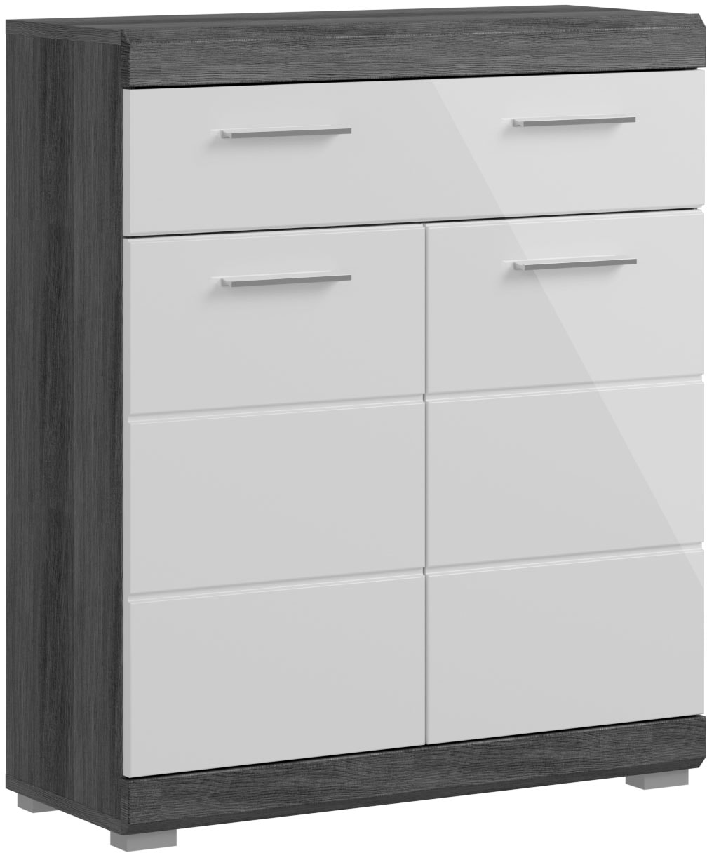 Unterschrank »Siena, Breite 74cm, 2 Tür, 1 Schubkasten, 2 Fächer, MDF-Front«, in...