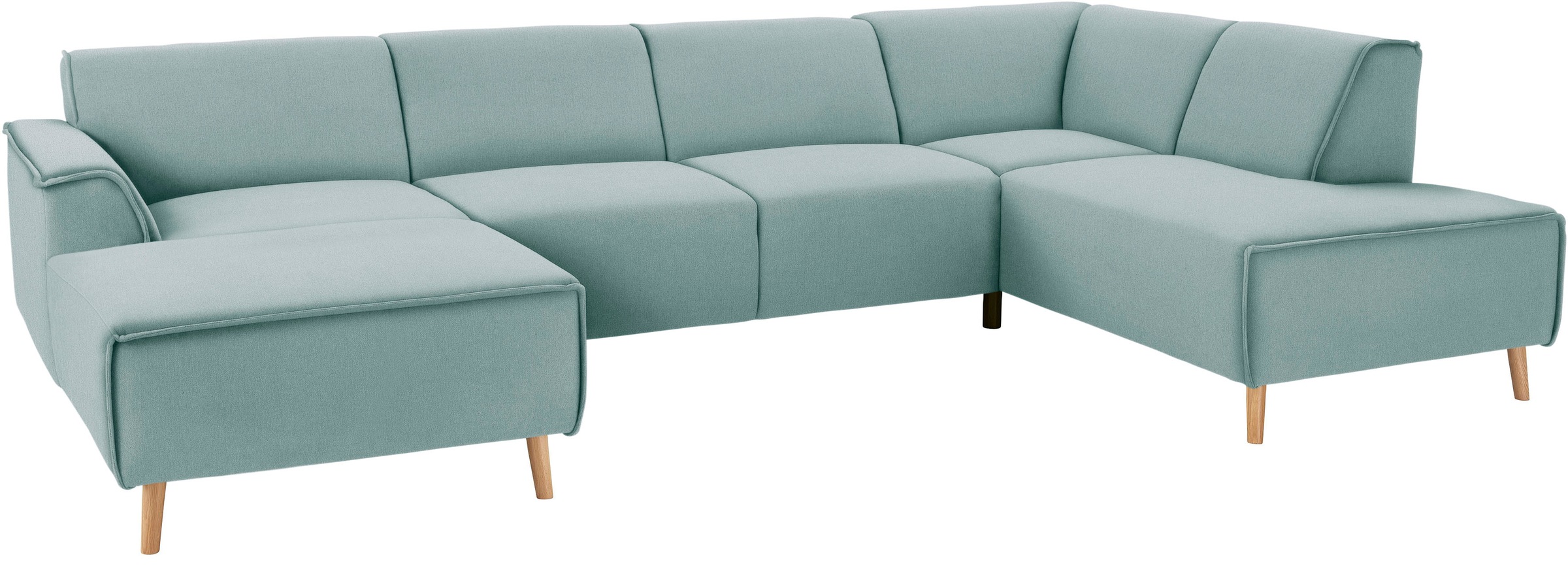 andas Wohnlandschaft »Janek Scandic Design, elegant und zeitlos U-Form«, mit Federkern und Keder in scandinavischem Design
