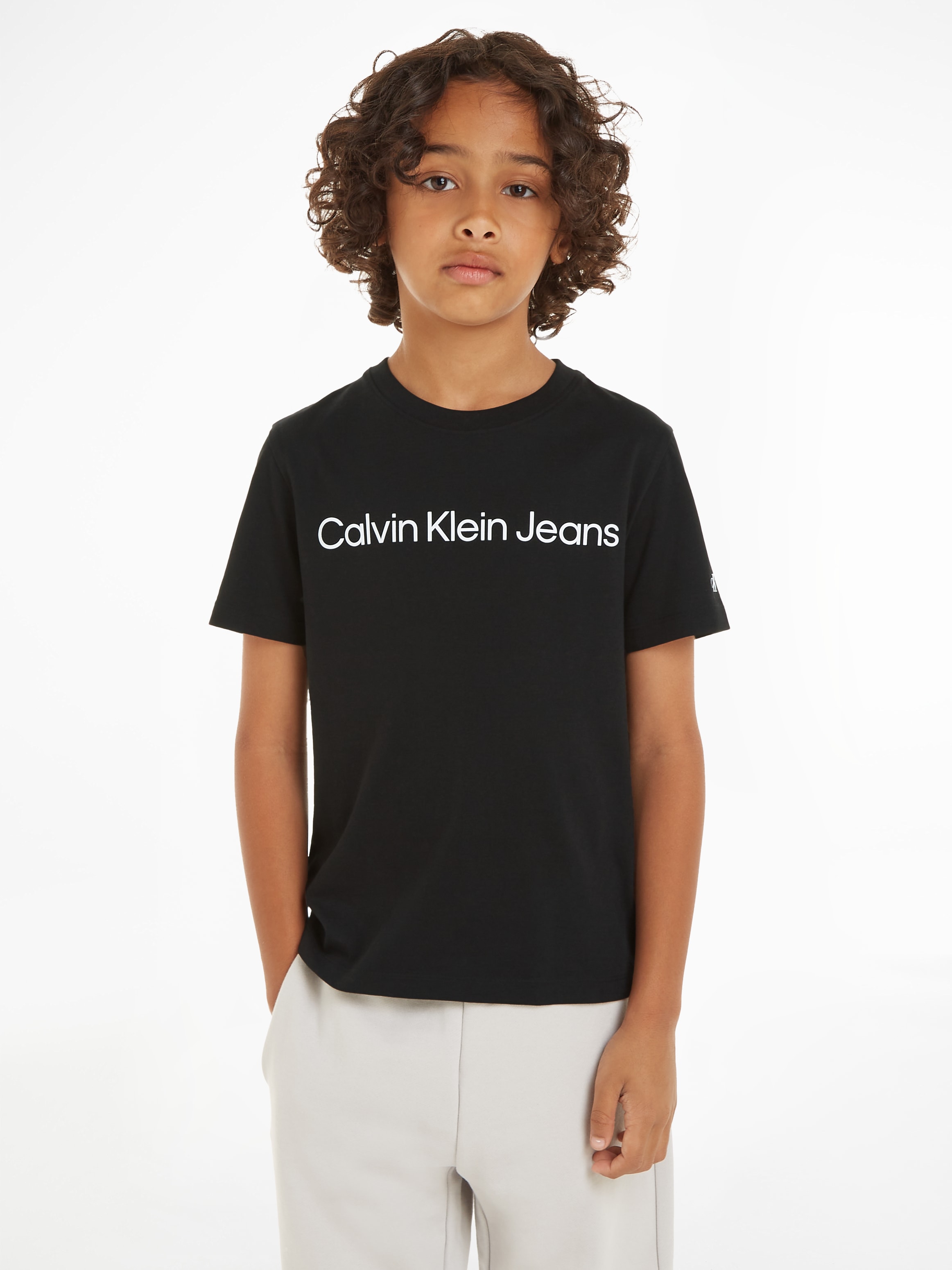 Calvin Klein Jeans Sweatshirt »INST. online LOGO shoppen T-SHIRT«, SS Logoschriftzug mit