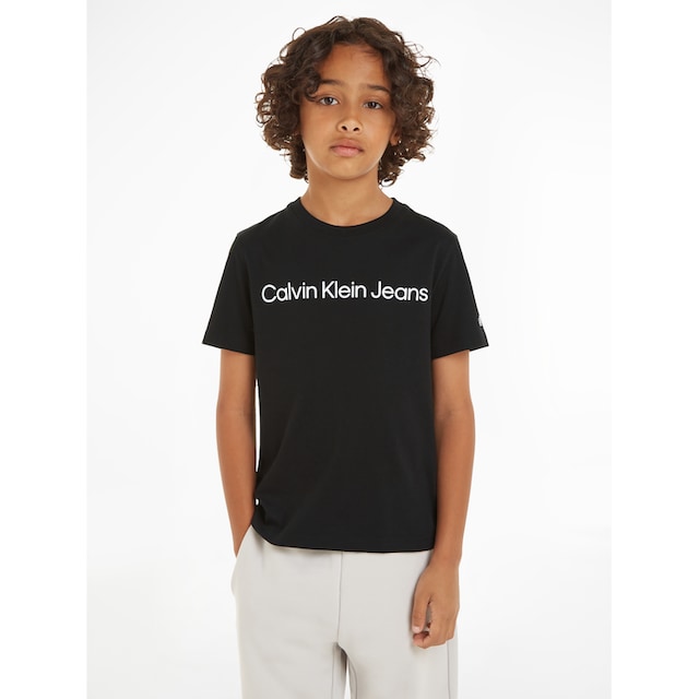 Sweatshirt mit Calvin T-SHIRT«, SS Logoschriftzug Klein LOGO online shoppen »INST. Jeans