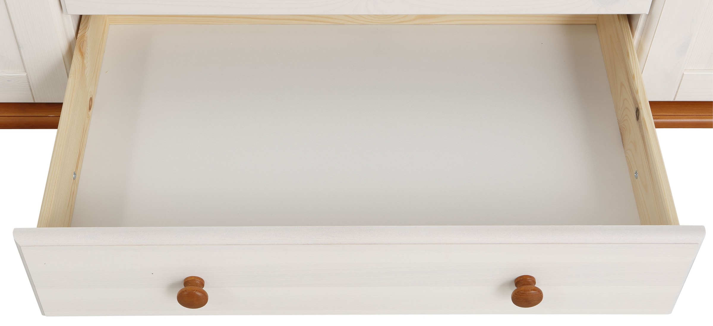 Home affaire Kleiderschrank »Adele«, (4 Breiten: 92/130/169/207 H/T ca. 191/54 cm), aus massiver Kiefer,Spiegel beim 4-und 5-trg.Schrank, Innenausstattung