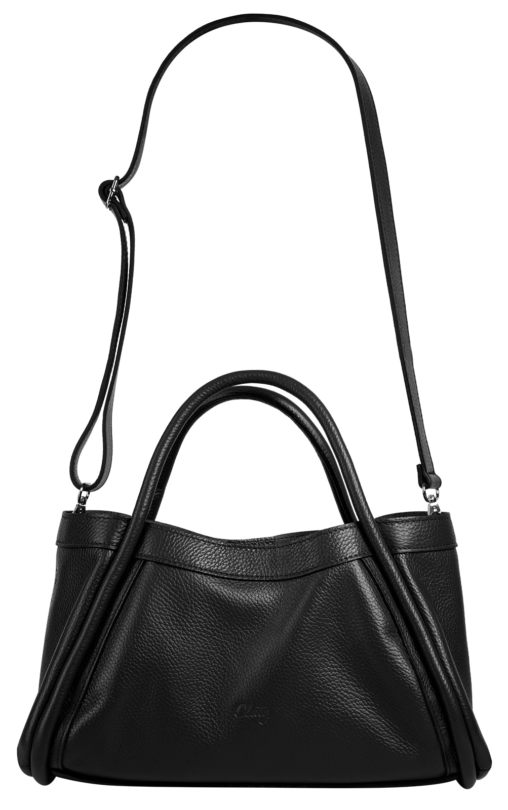 Cluty Henkeltasche »2 in 1« echt Leder, Made in Italy