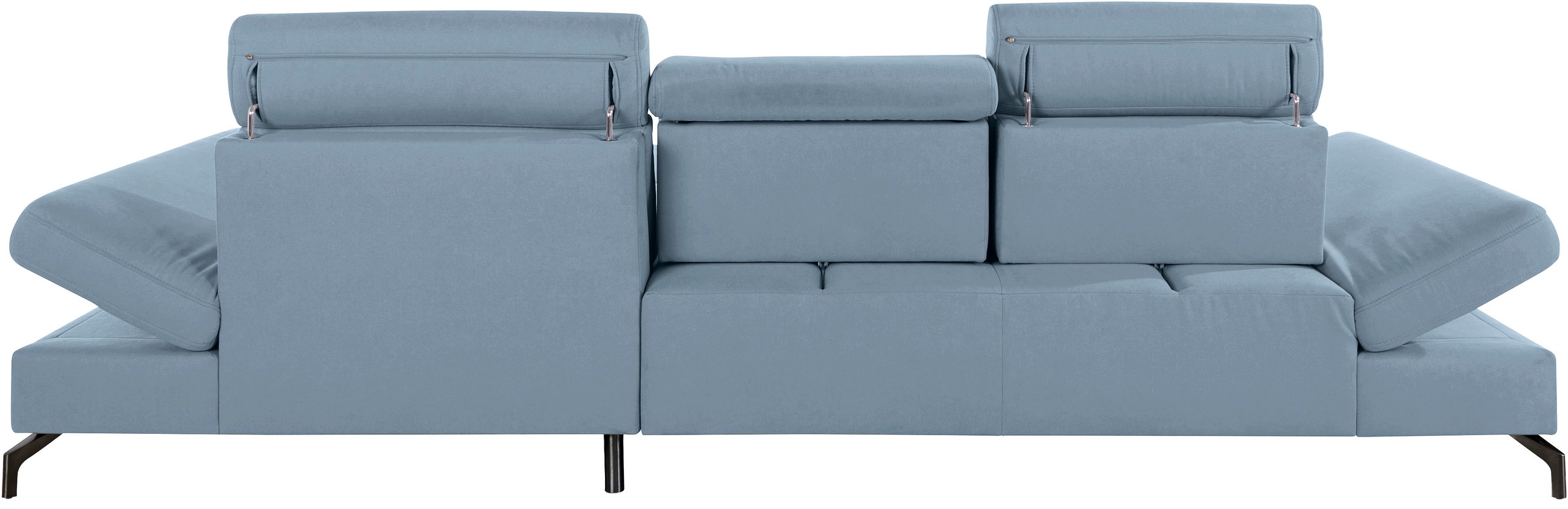 sit&more Ecksofa »Brisbane L-Form«, Fusshöhe 12 cm, inklusive Sitztiefen-, Armteil- und Kopfteilverstellung