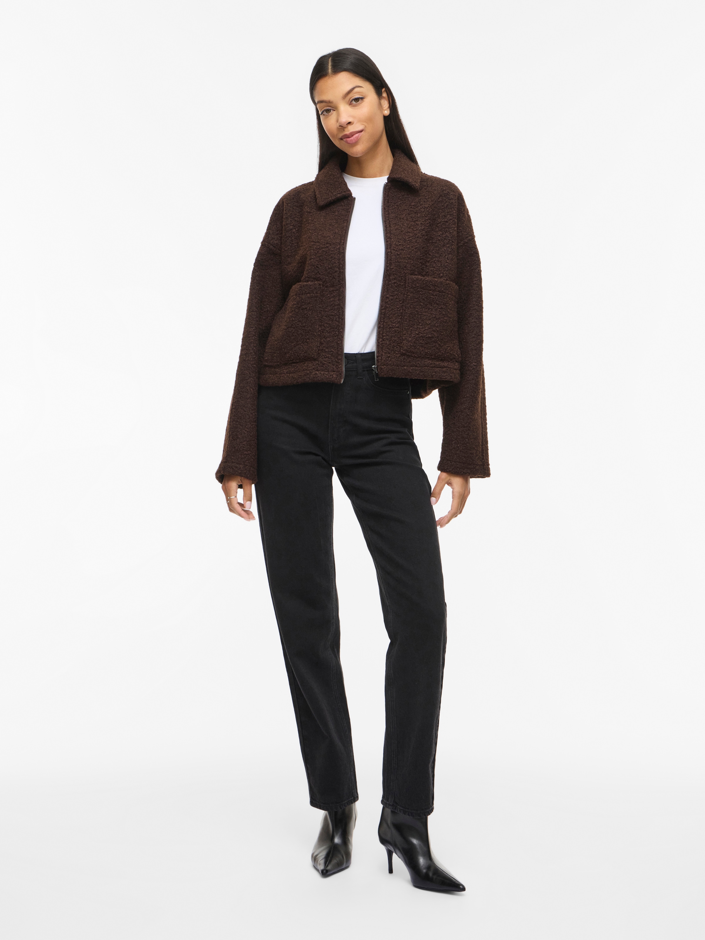 Vila Veste courte »VIJADAS ZIPPER JACKET - NOOS« fibre synthétique