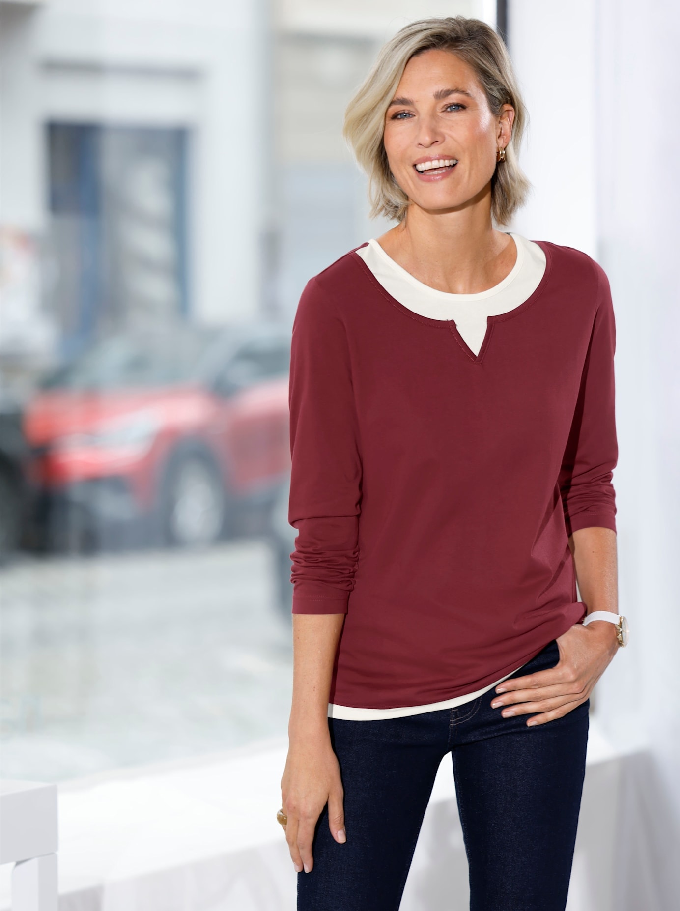 Image of Classic Basics 2-in-1-Langarmshirt "Langarm-Shirt" 1