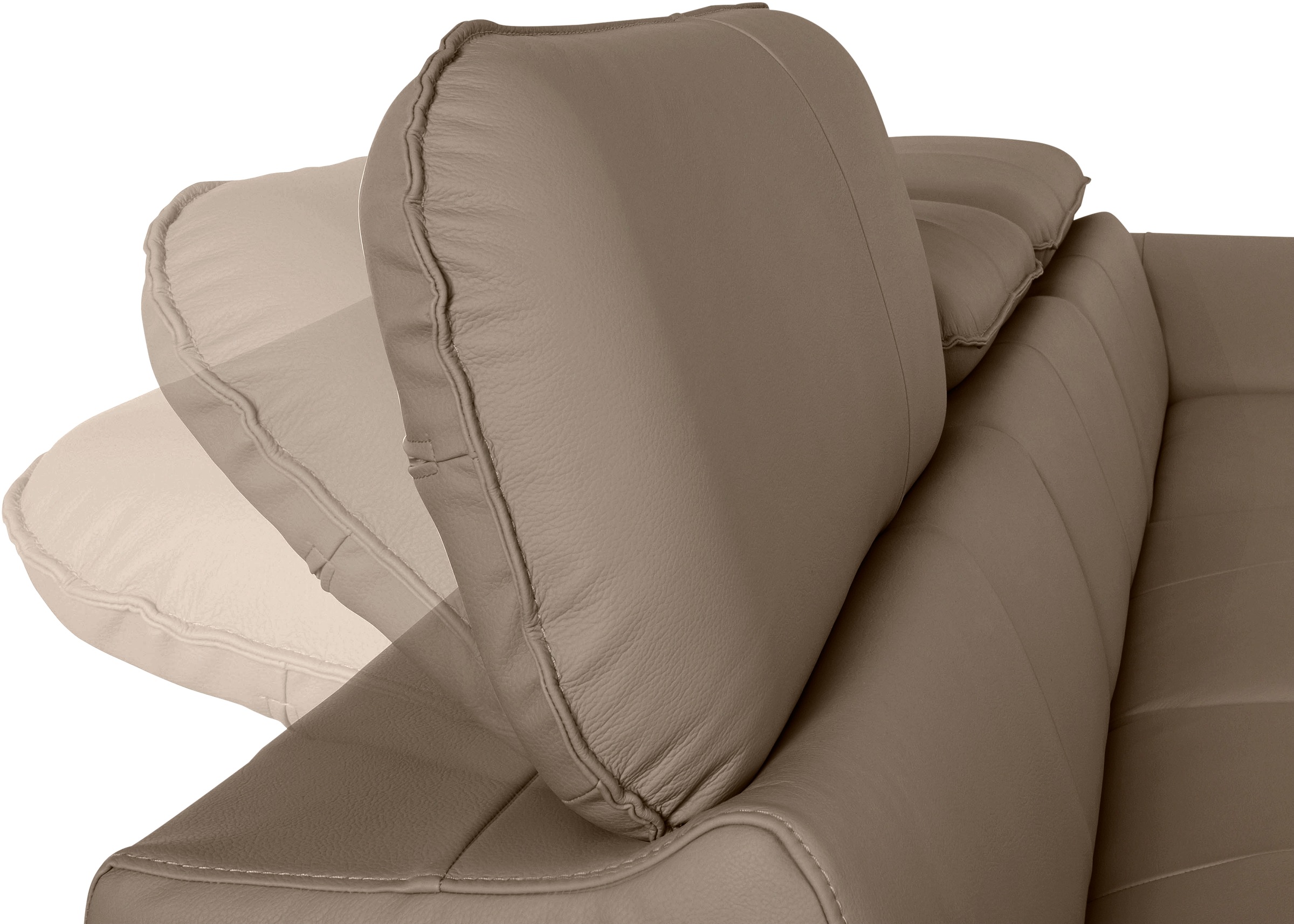COTTA Ecksofa Driver, mit Kopfteilverstellung, wahlweise mit Bettfunktion