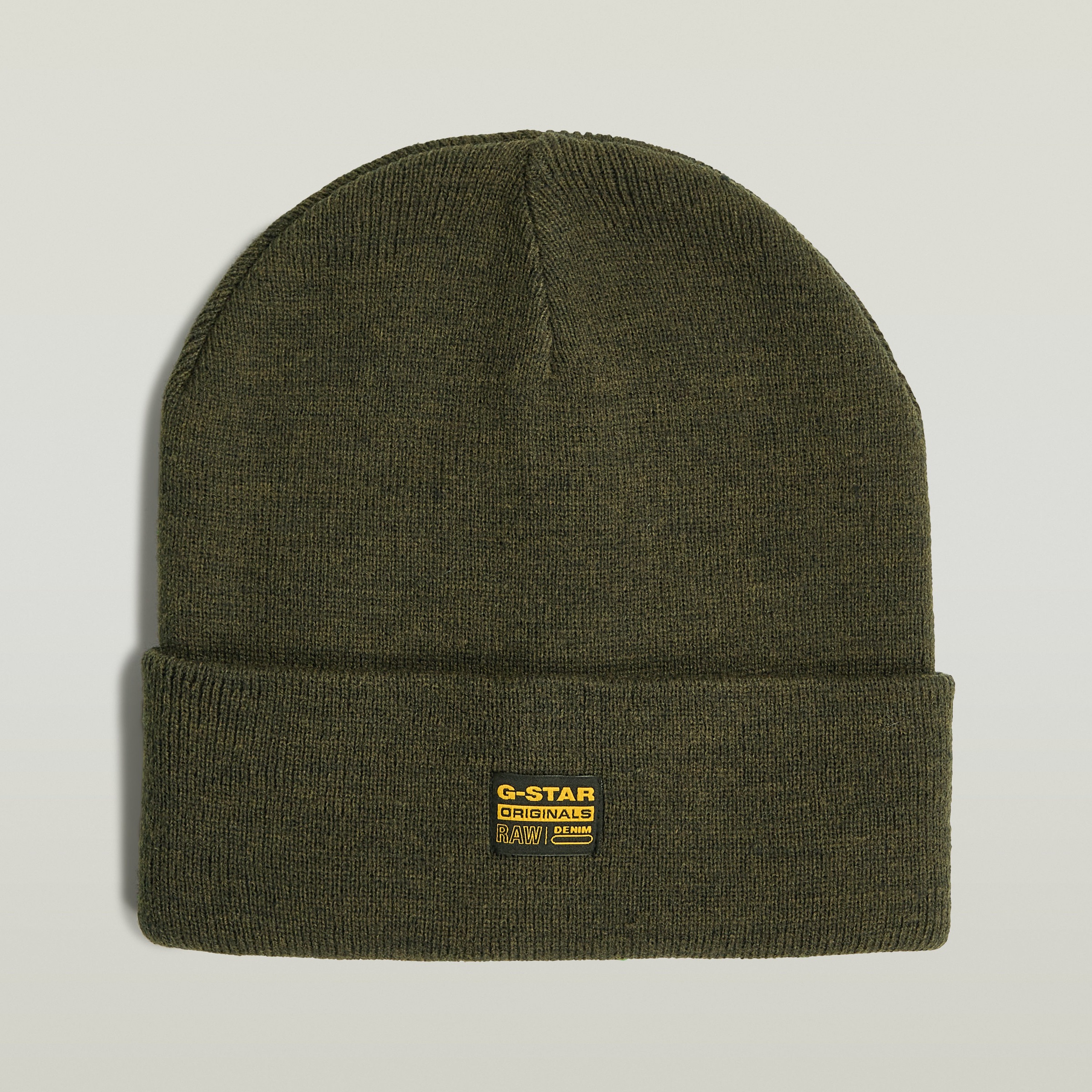 G-Star, Unisex, G-STAR »Effo Long Beanie« mit Aufnäher vorn, asfalt, Einheitsgröße, Mütze von G-STAR