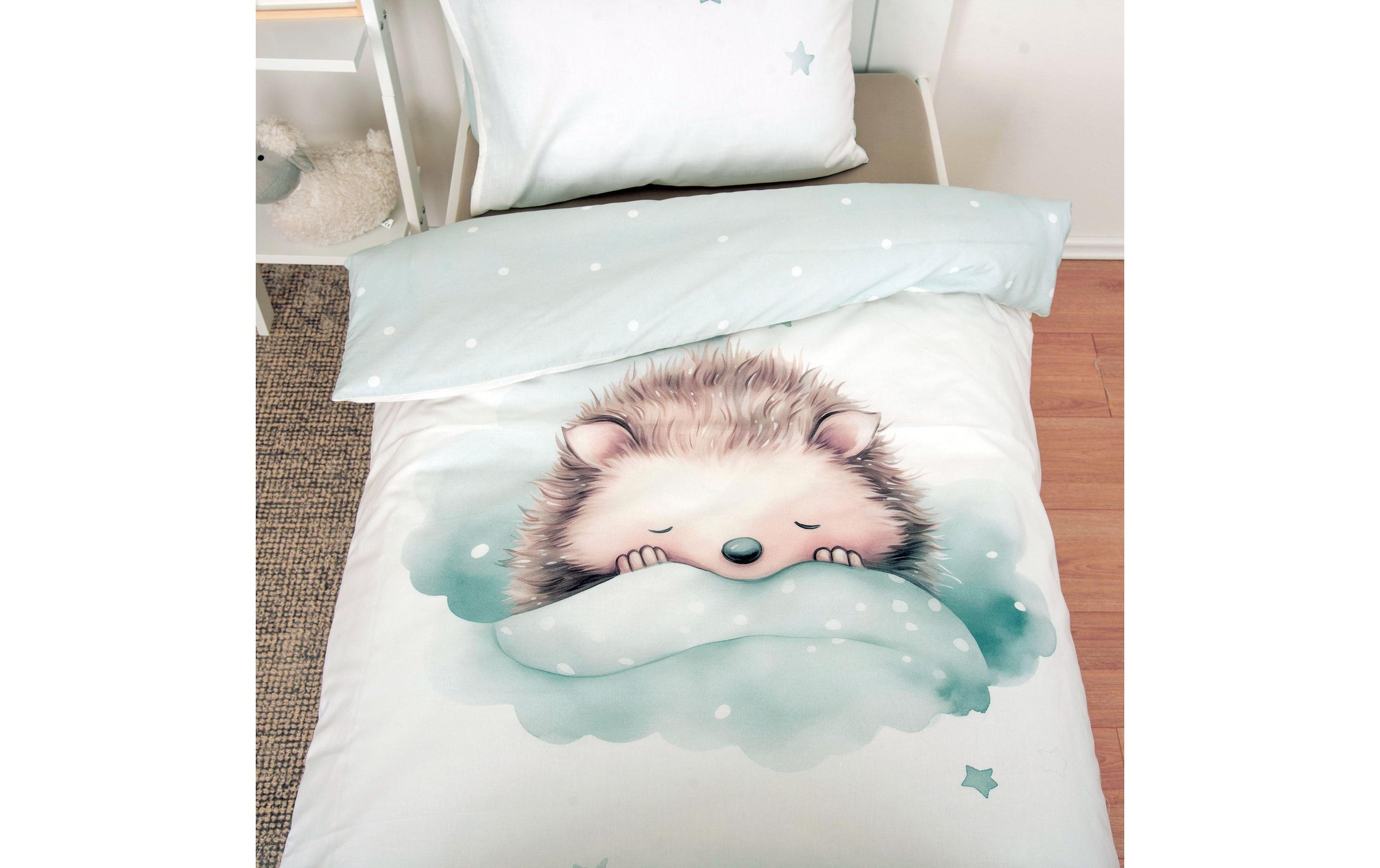 Herding Kinderbettwäsche »Kleiner Igel, 40/60+100/135 cm«
