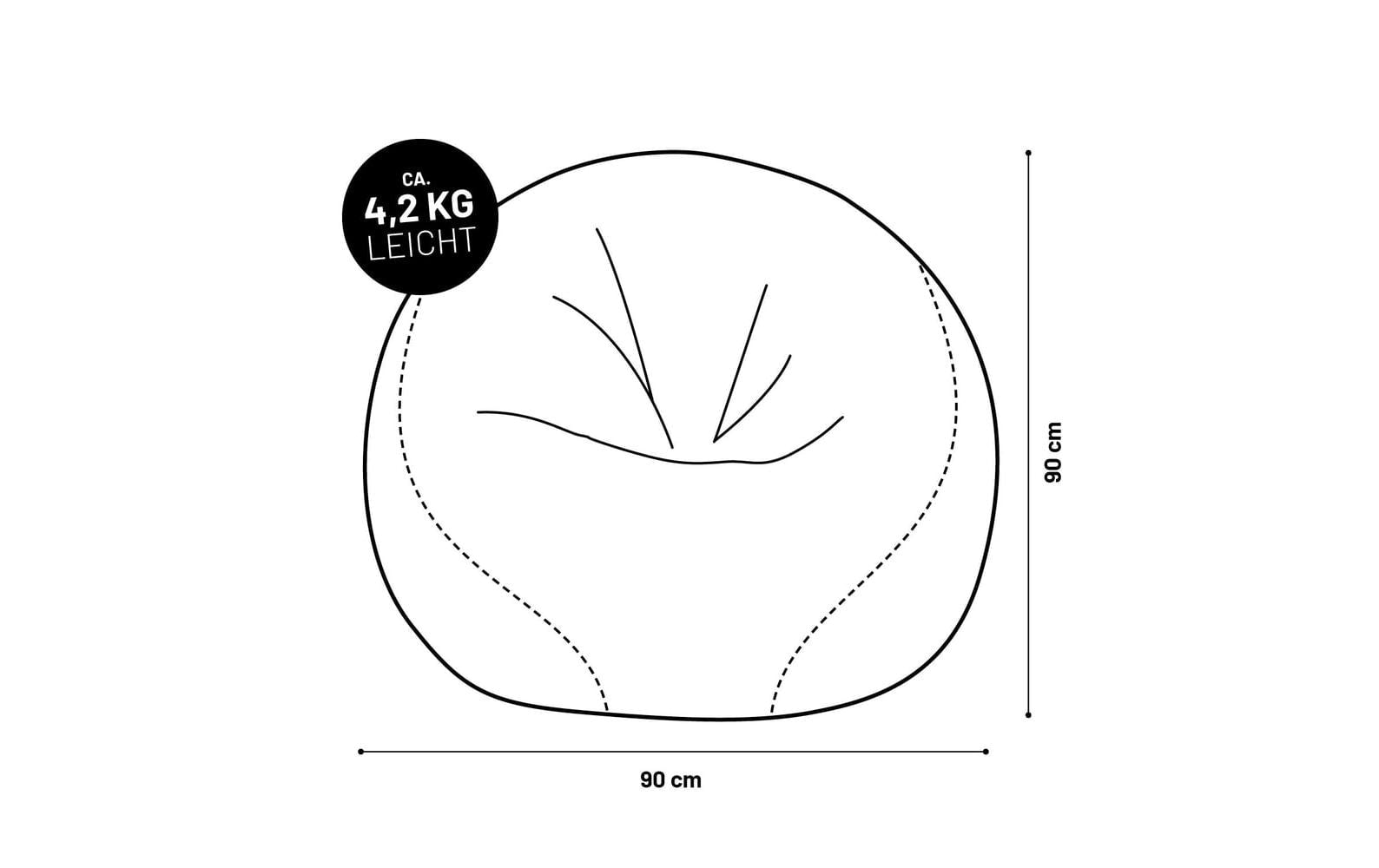 Lumaland Sitzsack »Lumaland Sitzsack Basketball 170 L, Orange«