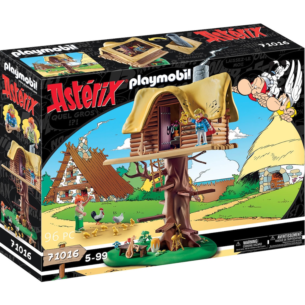 Playmobil® Konstruktions-Spielset »Troubadix mit Baumhaus (71016), Asterix«, (96 St.)