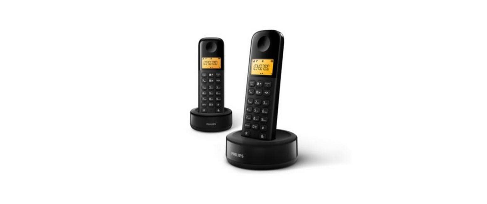 Philips Schnurloses DECT-Telefon »D1602B Schwarz«