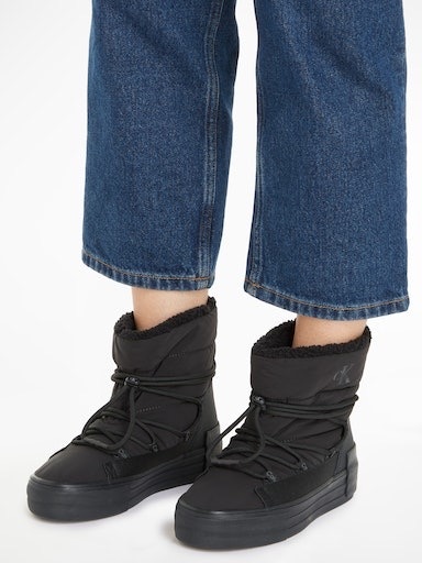 Calvin Klein Jeans Snowboots »Winterstiefel BOLD VULC FLATF SNOW BOOT WN«, mit praktischem Schnellverschluss